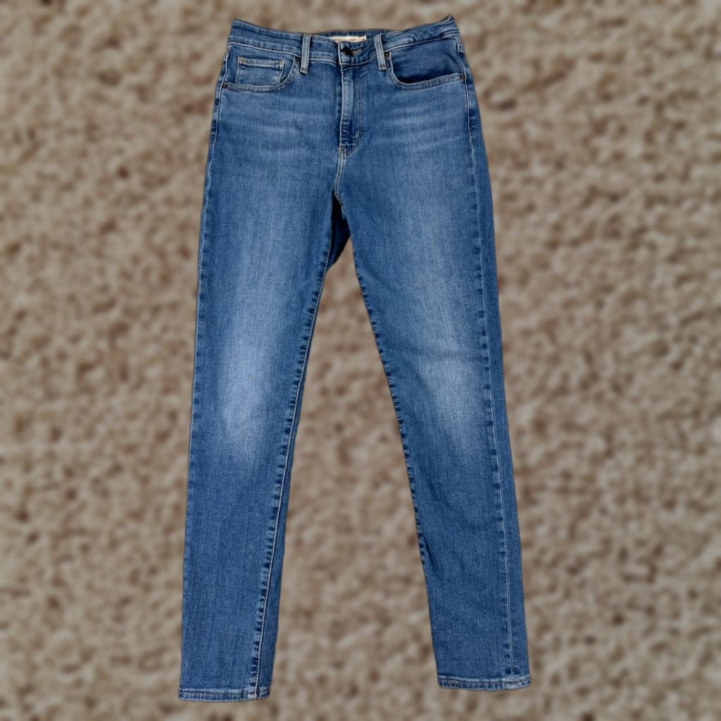 Levi's Levi's Jeans Women 31 Blue Denim Skinny High Rise 700 Series 5-Pocket Regular Stretch Cotton Size 24" / US 00 / IT 34 - 1 Thumbnail