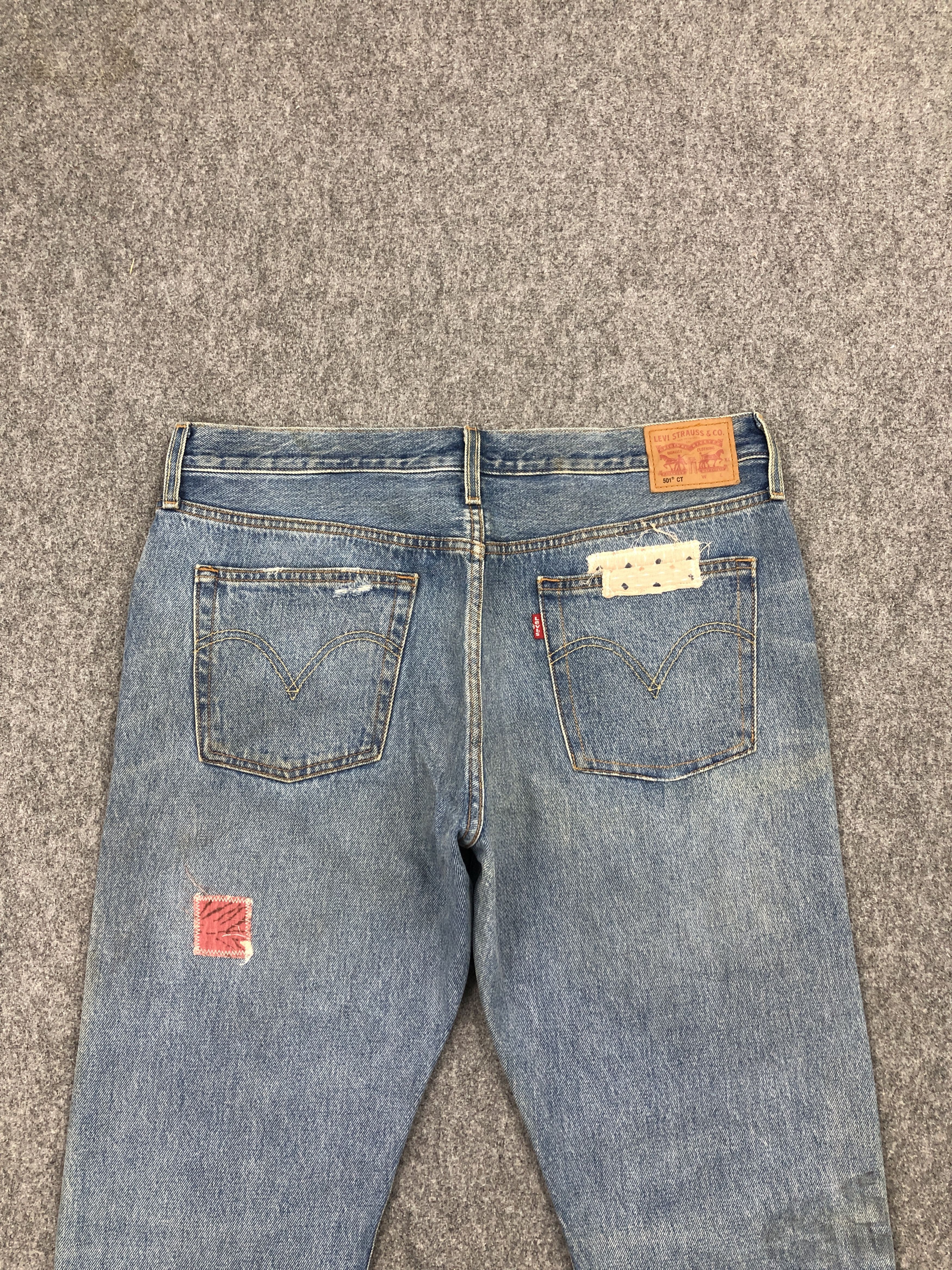 Levi's × Vintage Distressed Vintage Levis 501 Floral Patches Jeans Size US 36 / EU 52 - 4 Thumbnail
