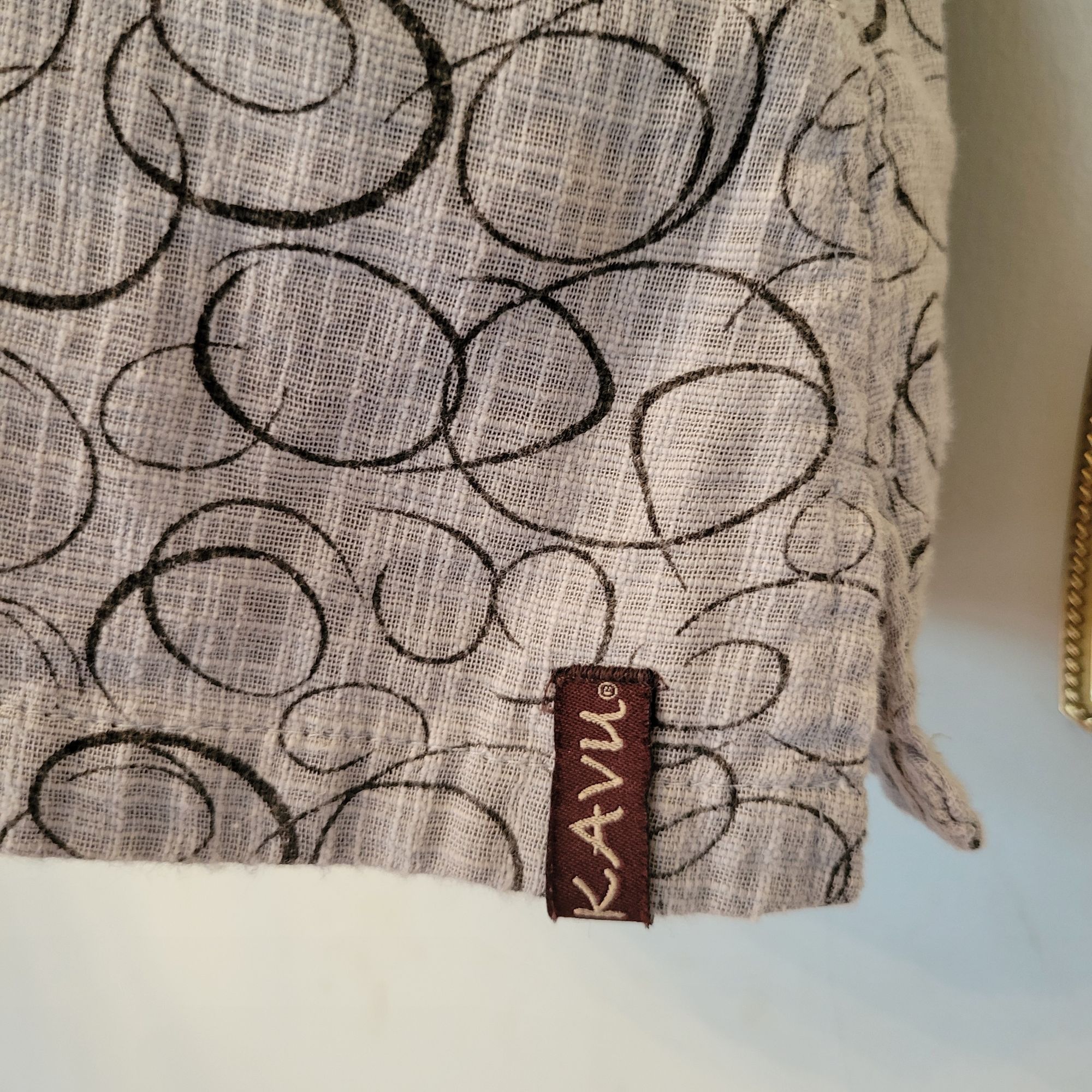 KAVU Kavu M Sleeveless Top Gray Black Circle Pattern Cotton Jumpe Size M / US 6-8 / IT 42-44 - 4 Thumbnail