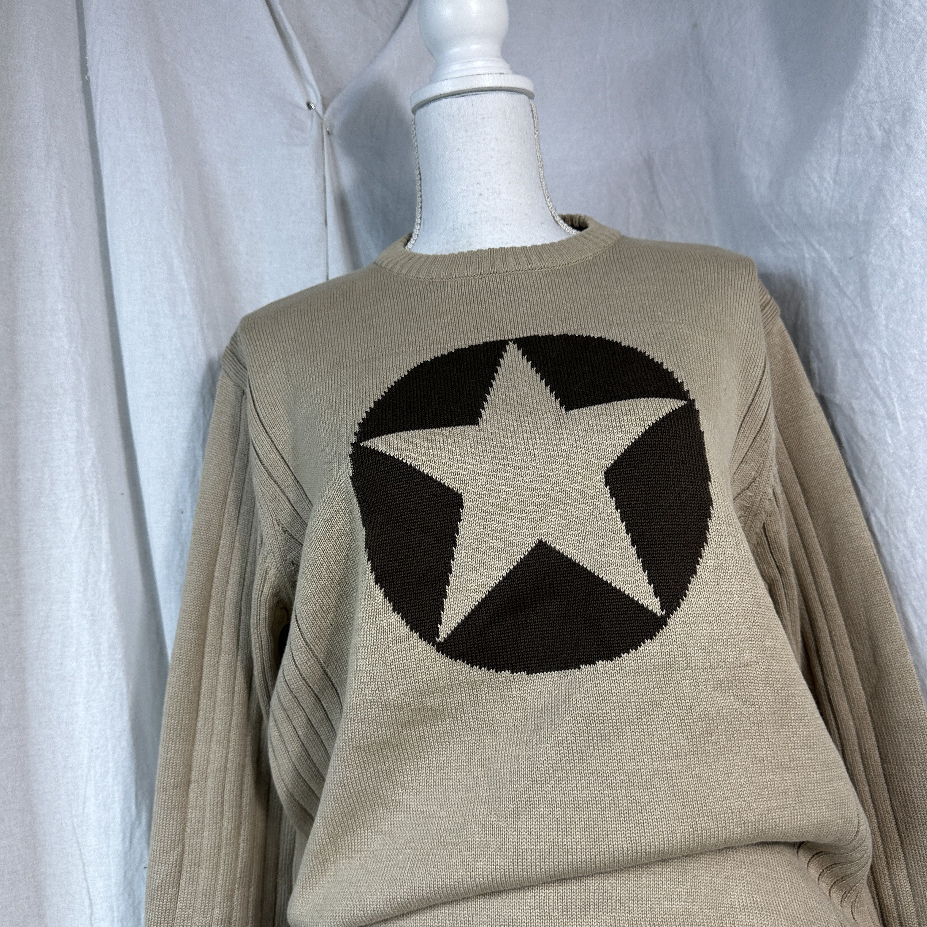 Vintage Vintage Ribbed Sweater Star Size US M / EU 48-50 / 2 - 6 Thumbnail