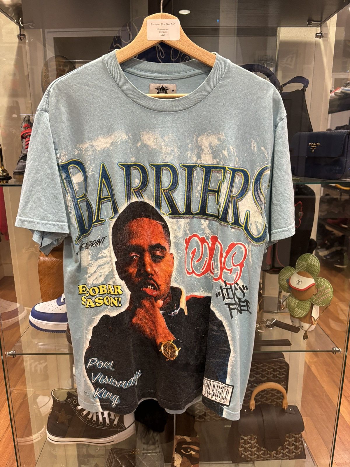 Barriers Barriers ‘Blue Nas Tee’ Size US M / EU 48-50 / 2 - 1 Thumbnail