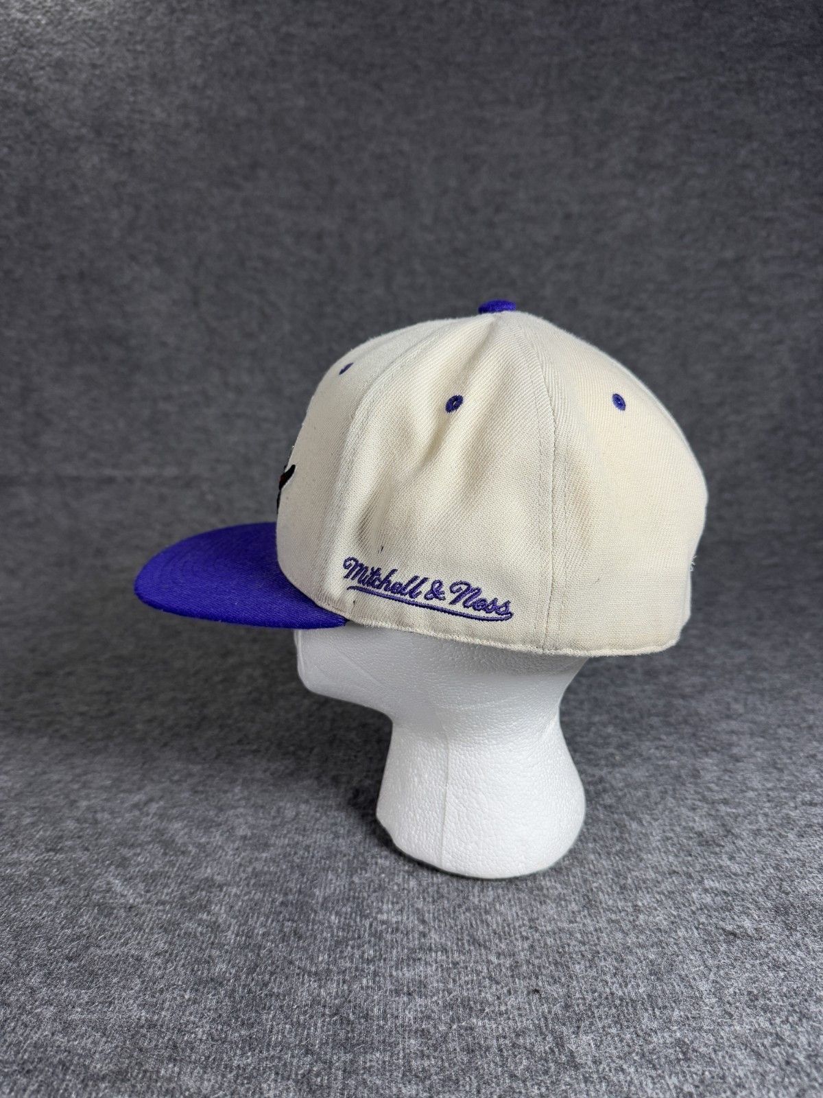 NBA Vintage Toronto Raptors Mitchell & Ness Fitted Hat 7 1/4 Size ONE SIZE - 6 Thumbnail