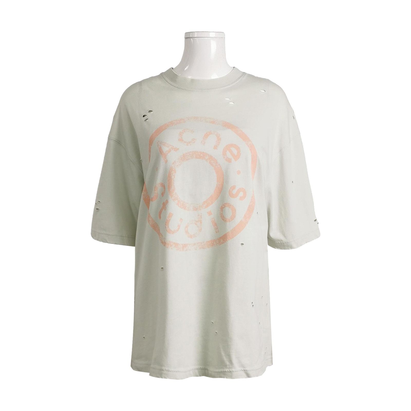 Acne Studios Acne Studios Distressed Logo Print T-Shirt Size S Size US S / EU 44-46 / 1 - 1 Thumbnail