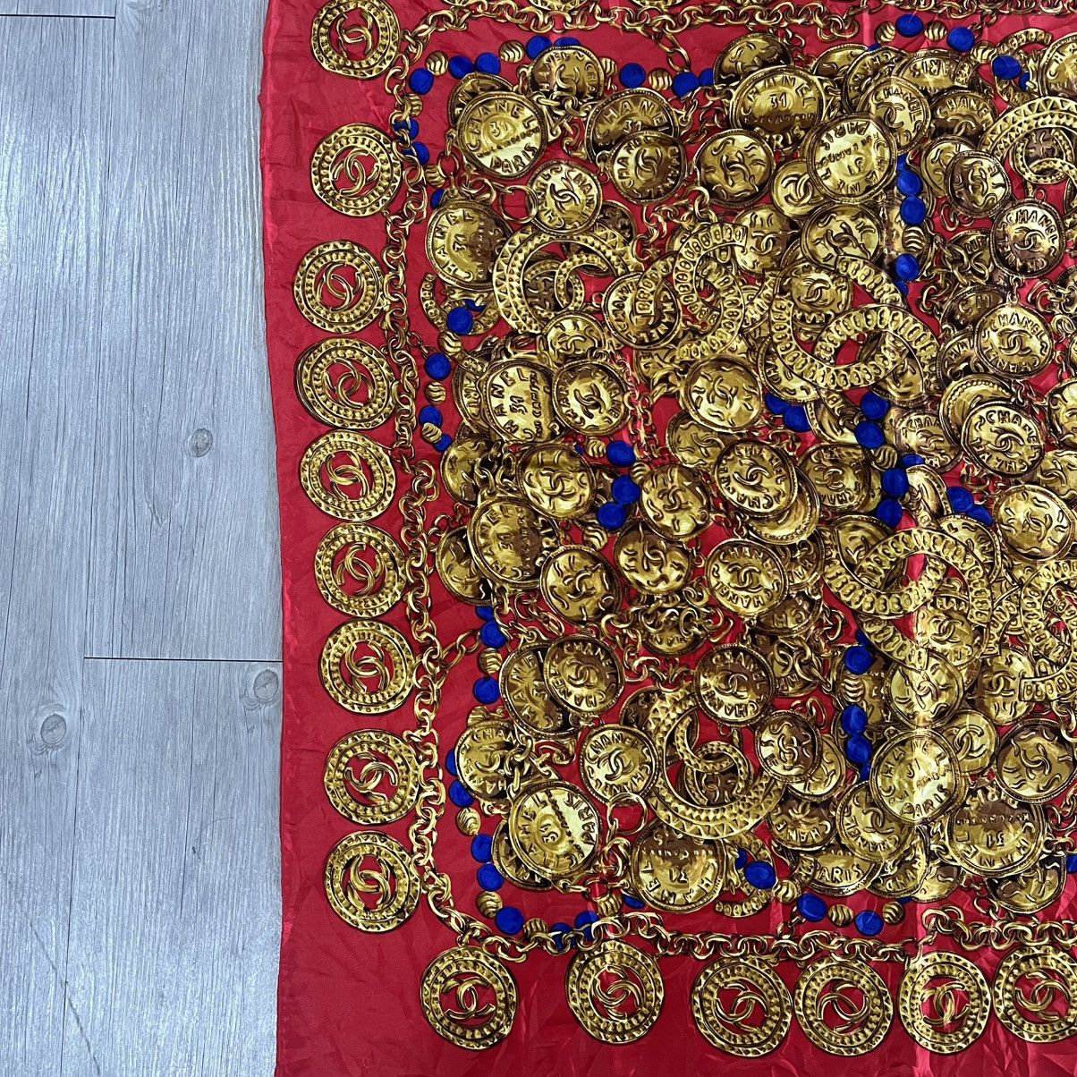 Chanel Chanel silk scarf vintage Size ONE SIZE - 4 Thumbnail