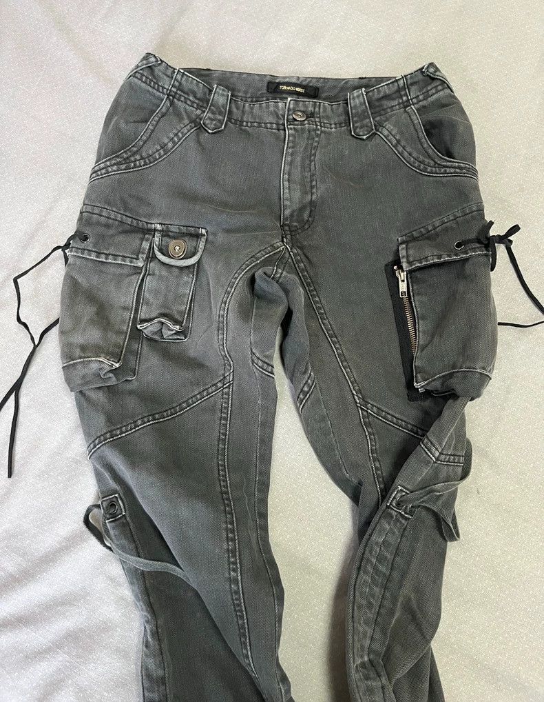 Yohji Yamamoto Tactical Vintage Denim Pants with Detailed Pockets-2506 Size 28" / US 6 / IT 42 - 7 Thumbnail