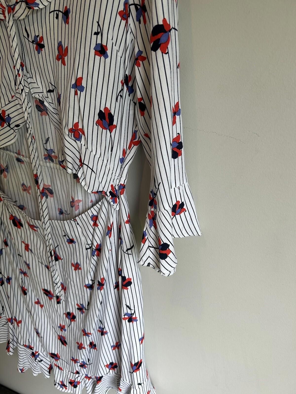 Designer Seed Dress Cutout Floral Frill NEW RRP$139 - Size 10 (003) Size M / US 6-8 / IT 42-44 - 6 Thumbnail
