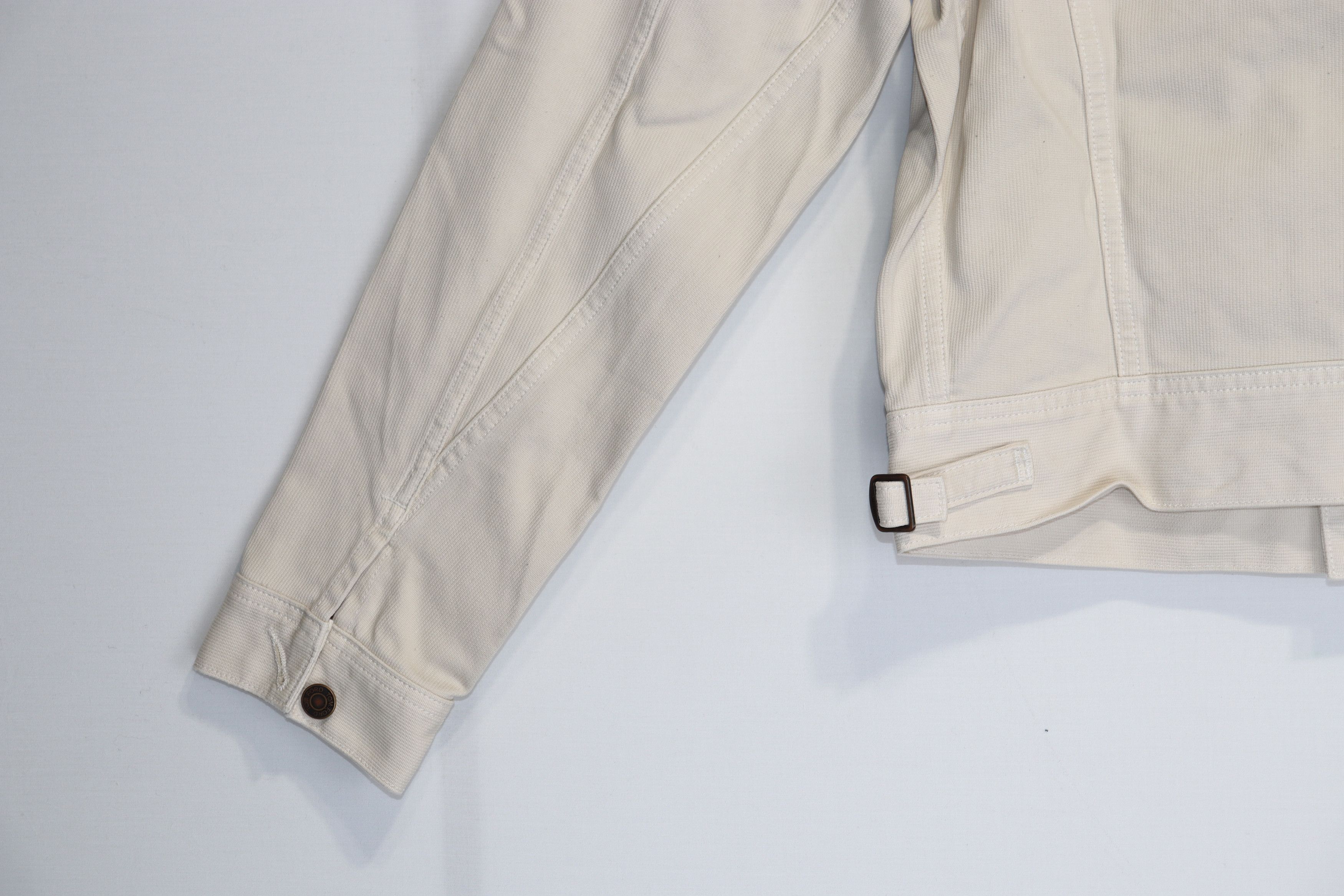 Tom Ford o1rshd1 Denim Jacket in Ivory Size US M / EU 48-50 / 2 - 12 Thumbnail