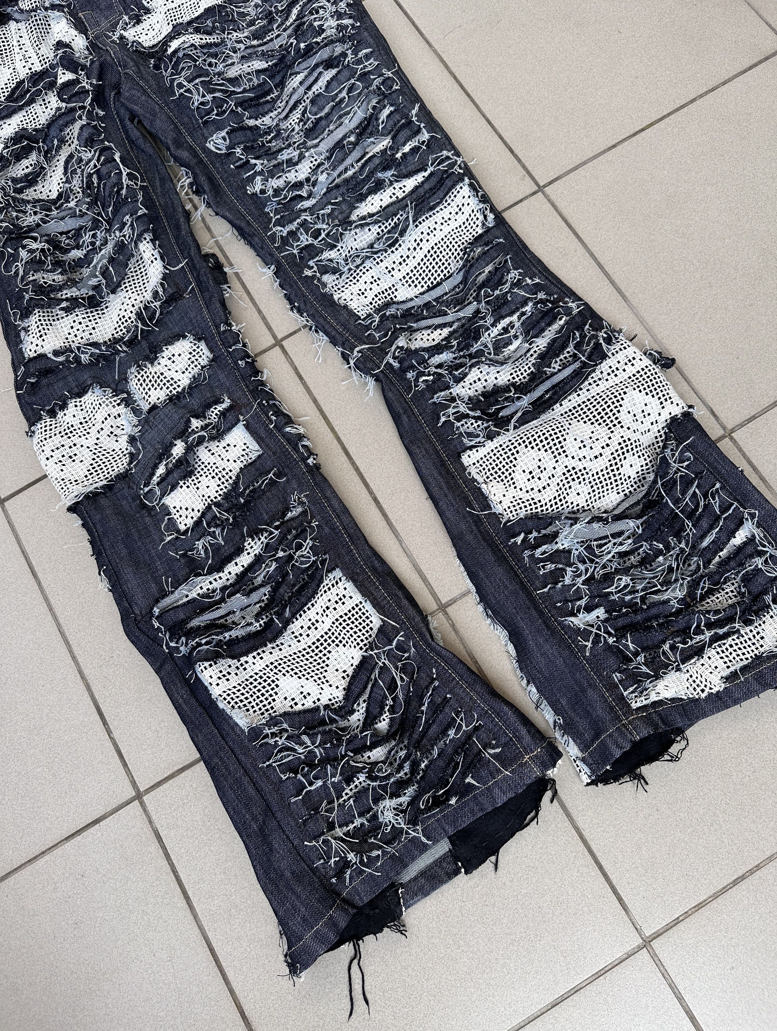 Other Distressed denim pants avant garde opium paradoxe Size US 36 / EU 52 - 2 Thumbnail