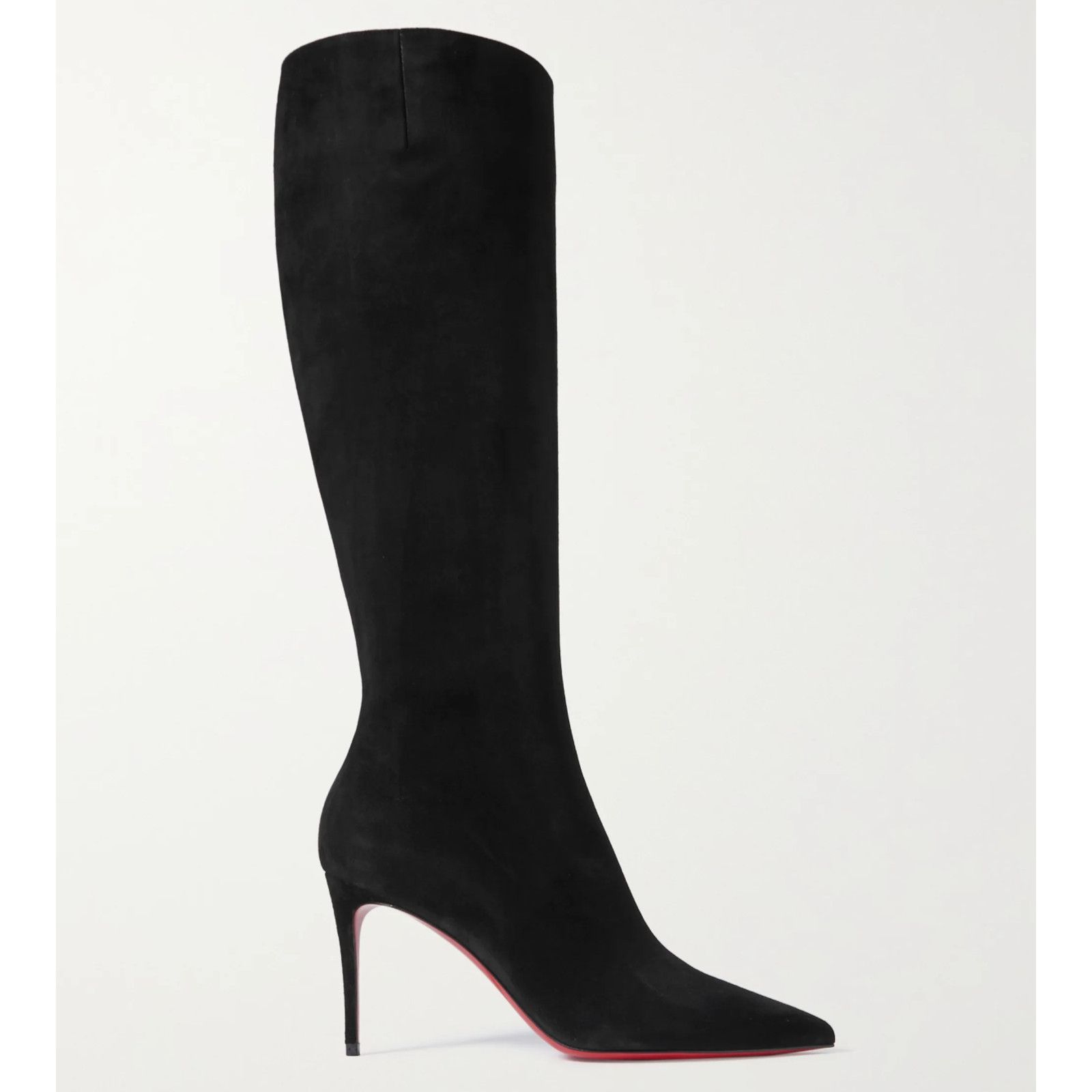 Christian Louboutin Christian Louboutin Kate Botta 85 Black Suede Knee High Size US 5.5 / IT 35.5 - 1 Thumbnail