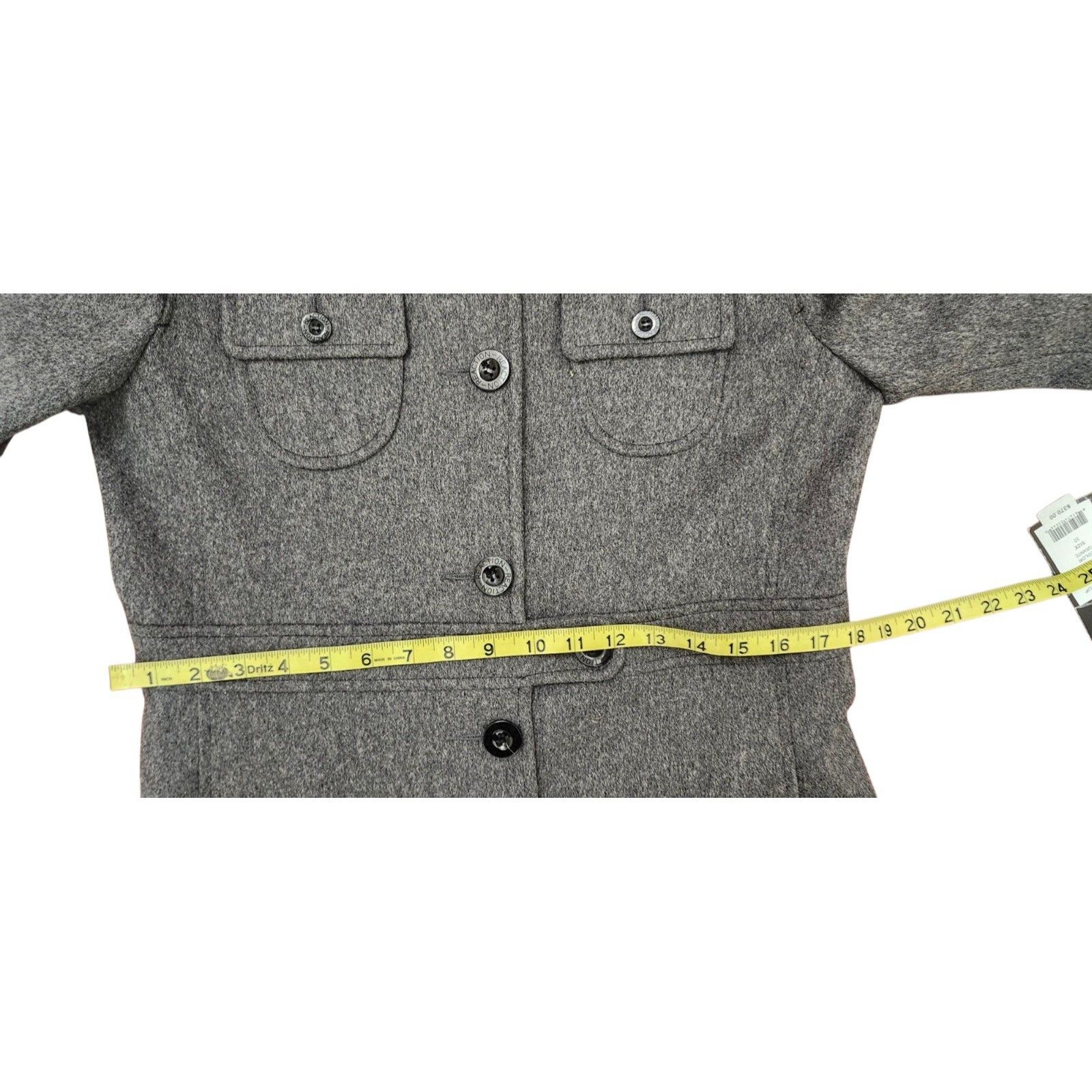 Kenneth Cole Women's Coat Kenneth Cole Wool Gray Coat Size M / US 6-8 / IT 42-44 - 13 Thumbnail