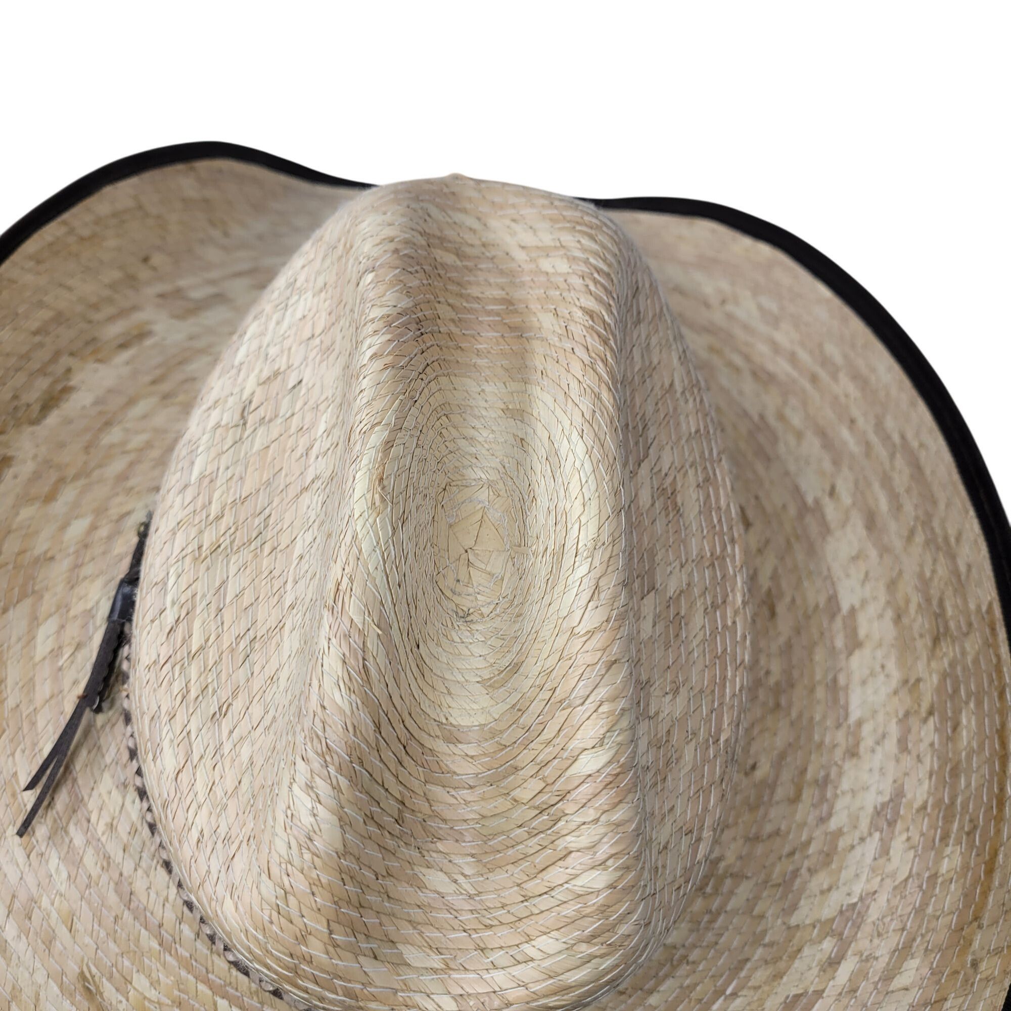 Cody James Mens Cody James 15X Straw Cowboy Hat Brown Leather Band Size Size ONE SIZE - 7 Thumbnail