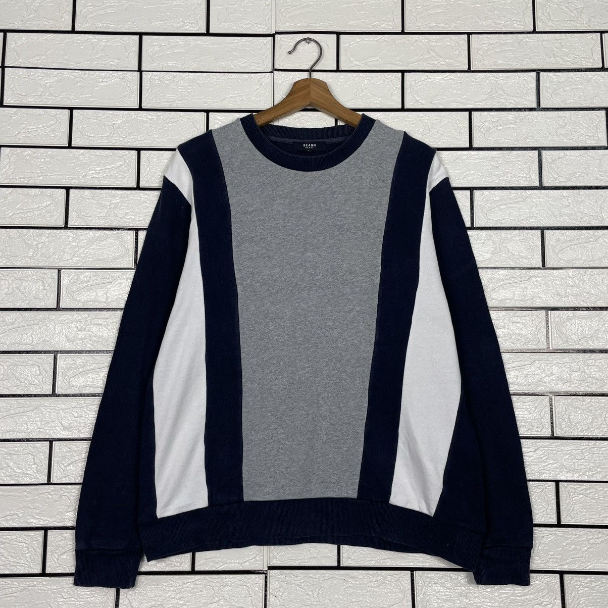 Beams Plus Beams Color Block Crewneck Sweatshirt Size US M / EU 48-50 / 2 - 1 Thumbnail
