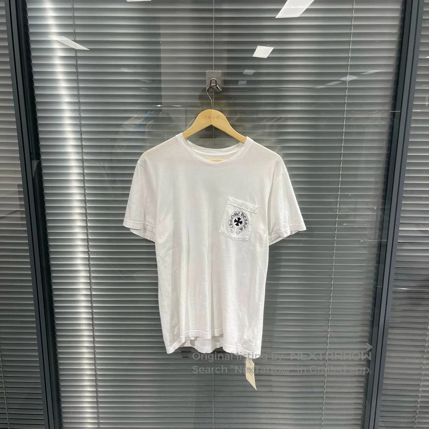 Chrome Hearts White Short-Sleeve Pocket T-Shirt Size S. Size US S / EU 44-46 / 1 - 1 Thumbnail
