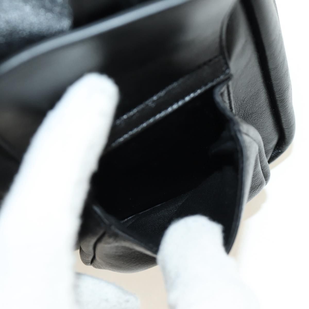 Saint Laurent Paris SAINT LAURENT Backpack Leather Black Silver Auth 185905SM - Size ONE SIZE - 23 Thumbnail