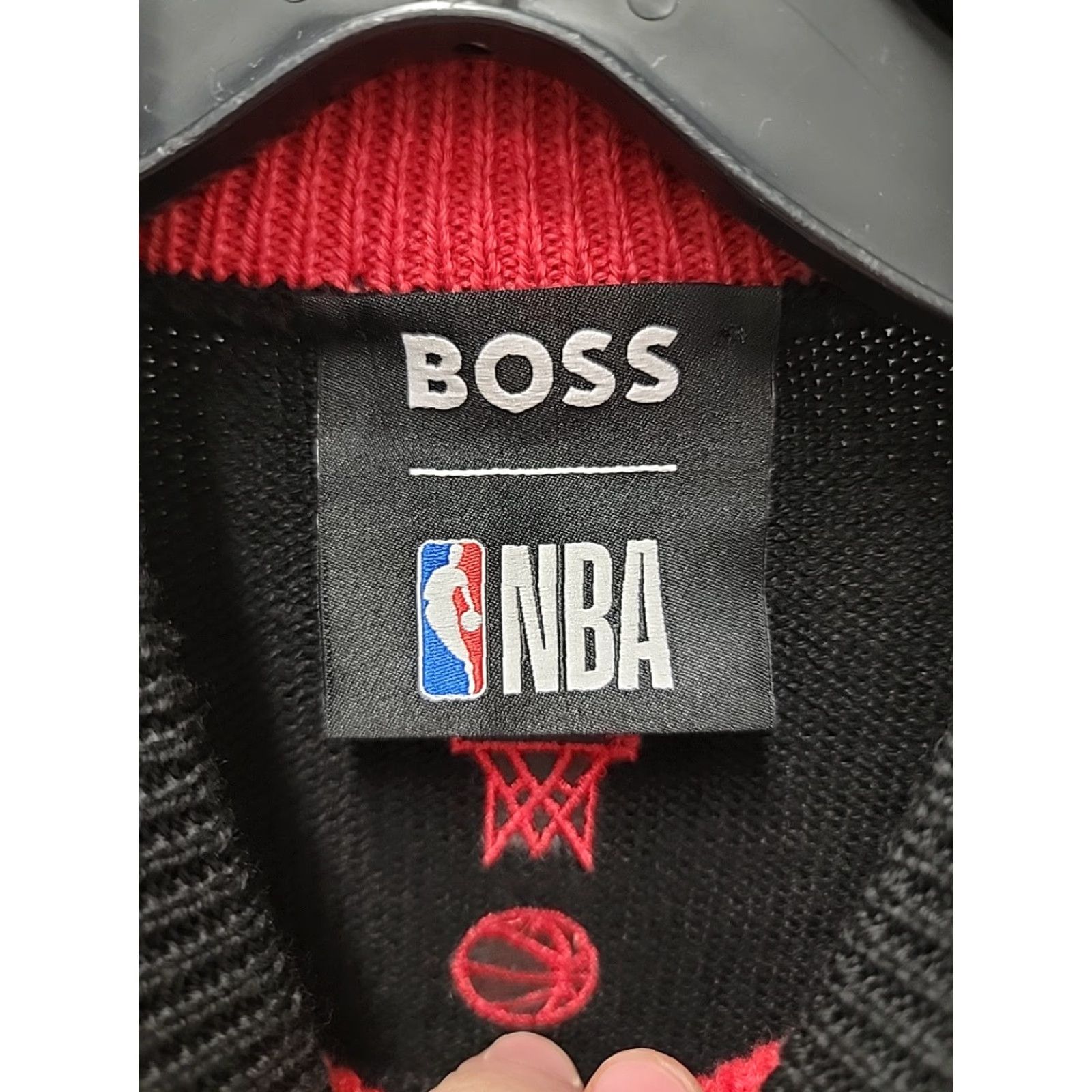 Hugo Boss NWT Hugo Boss x NBA Jumper Mens M Black Knit Wool Blend Logo Crew Neck Regular Pullover Seasonal All Seasons Size US M / EU 48-50 / 2 - 7 Thumbnail