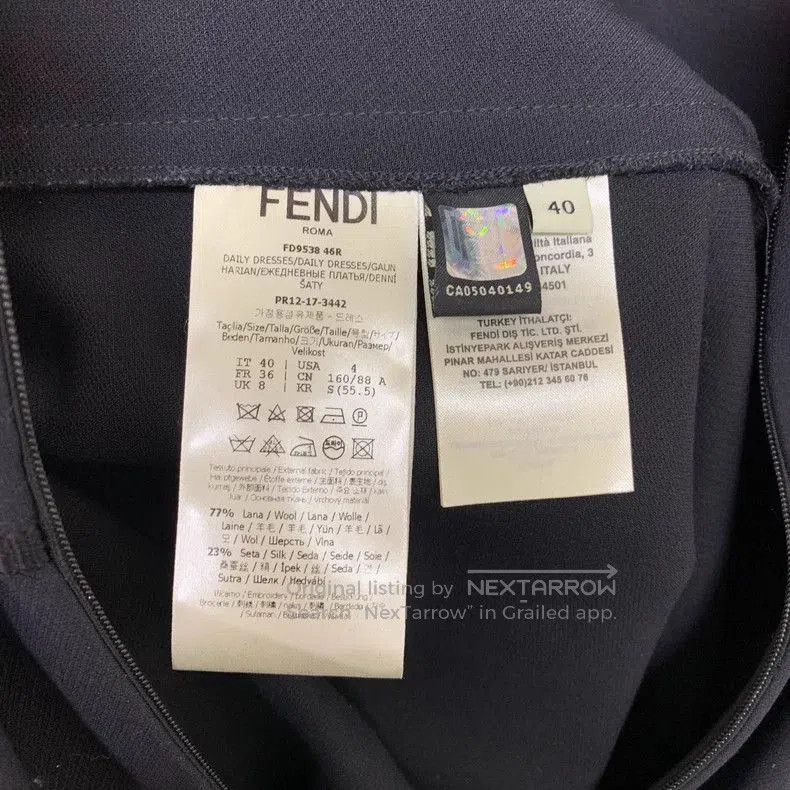 Fendi Fendi Pearl Little Black Dress. Size US XS / EU 42 / 0 - 4 Thumbnail