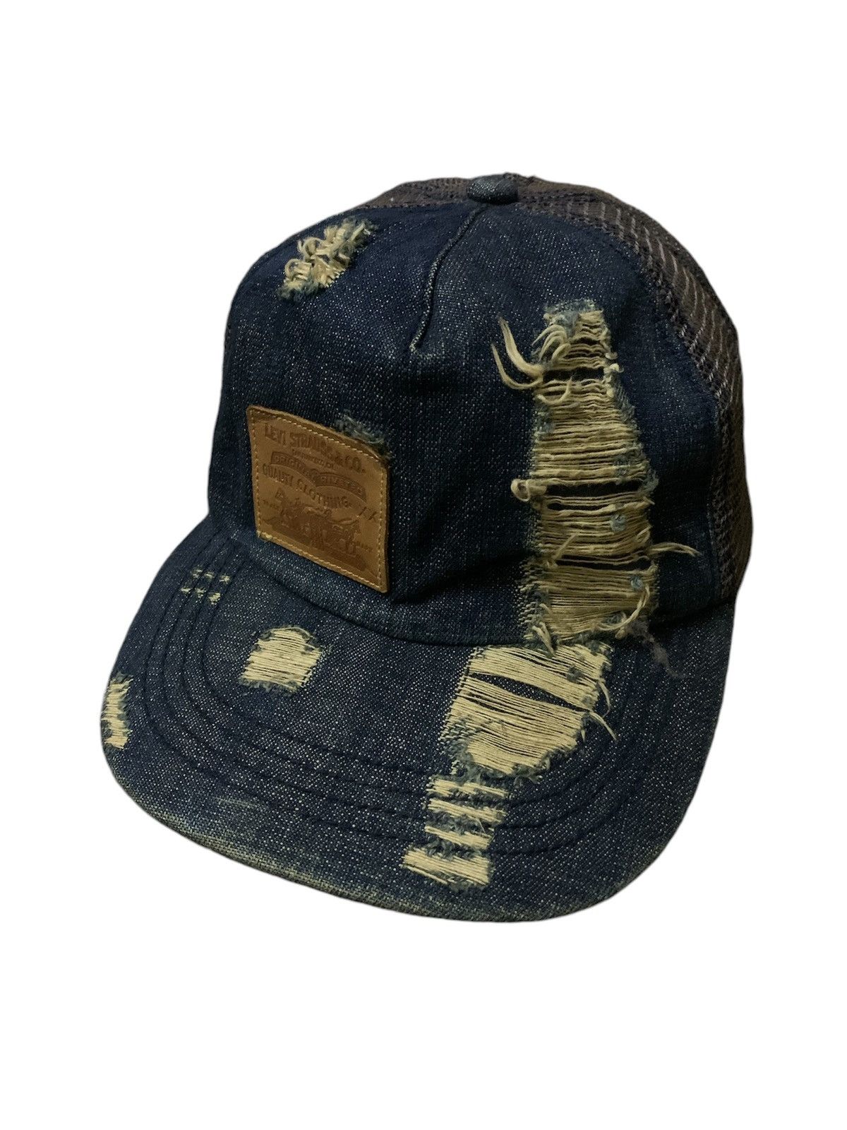 Levi's 💥Levi’s Ripped Denim Cap Size ONE SIZE - 1 Thumbnail