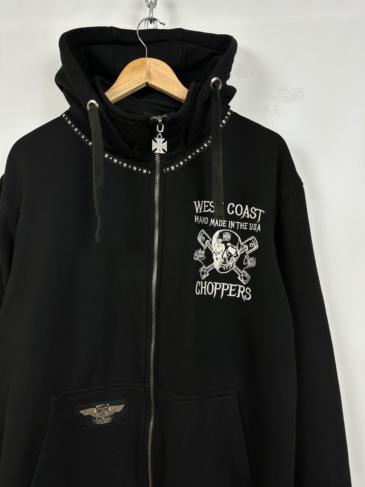 Vintage Vintage West Coast Choppers Hand Made In The USA Hoodie Size US L / EU 52-54 / 3 - 9 Thumbnail