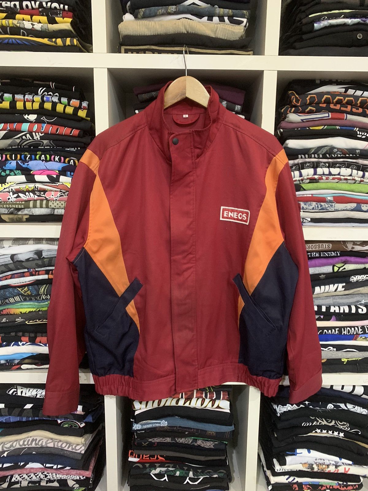 image of Racing x Vintage Eneos Worker Jacket in Red, Men's (Size 2XL)