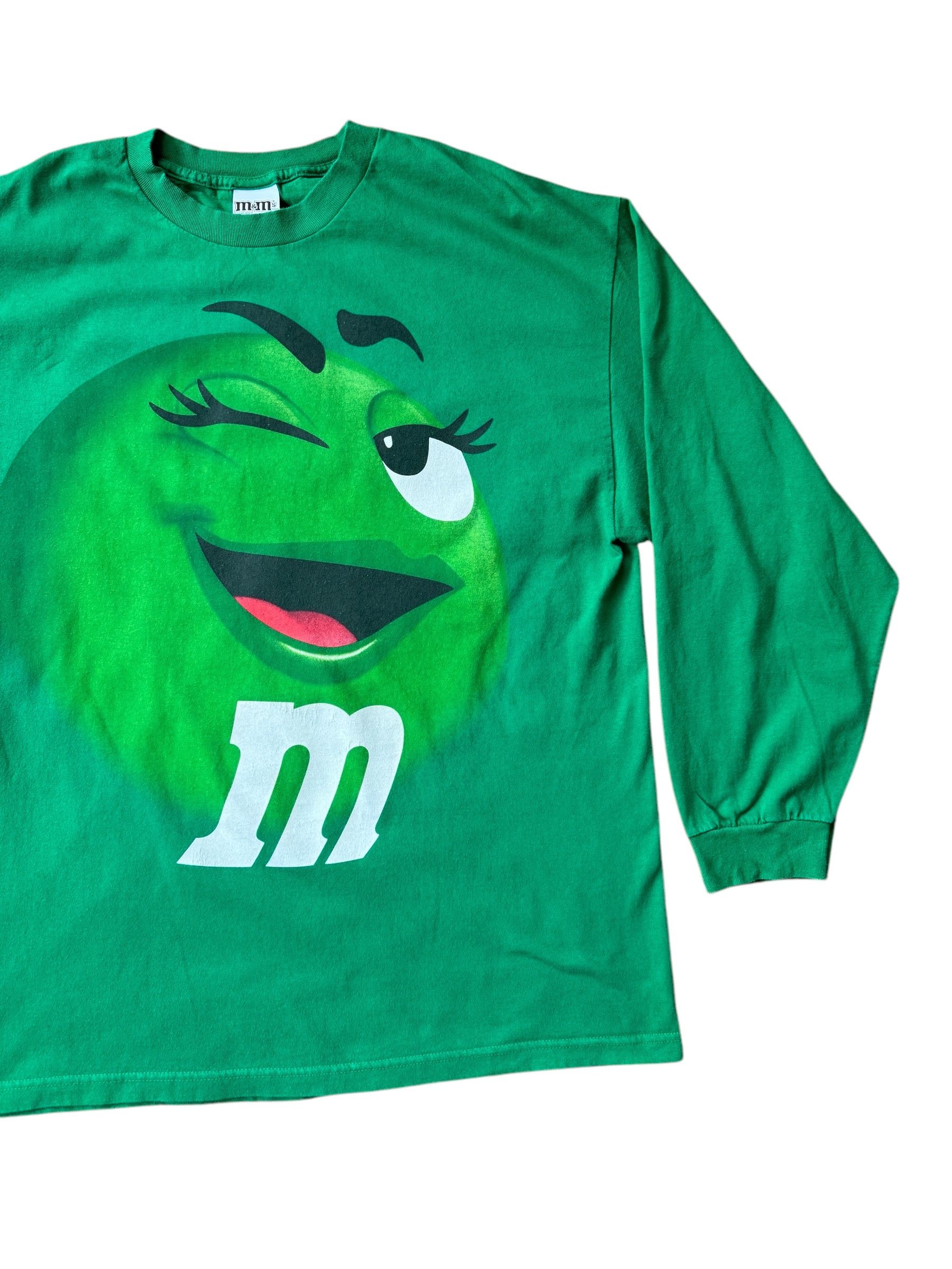 Vintage M&M’s Green Vintage Y2K Long Sleeve Shirt Size US XXL / EU 58 / 5 - 2 Thumbnail