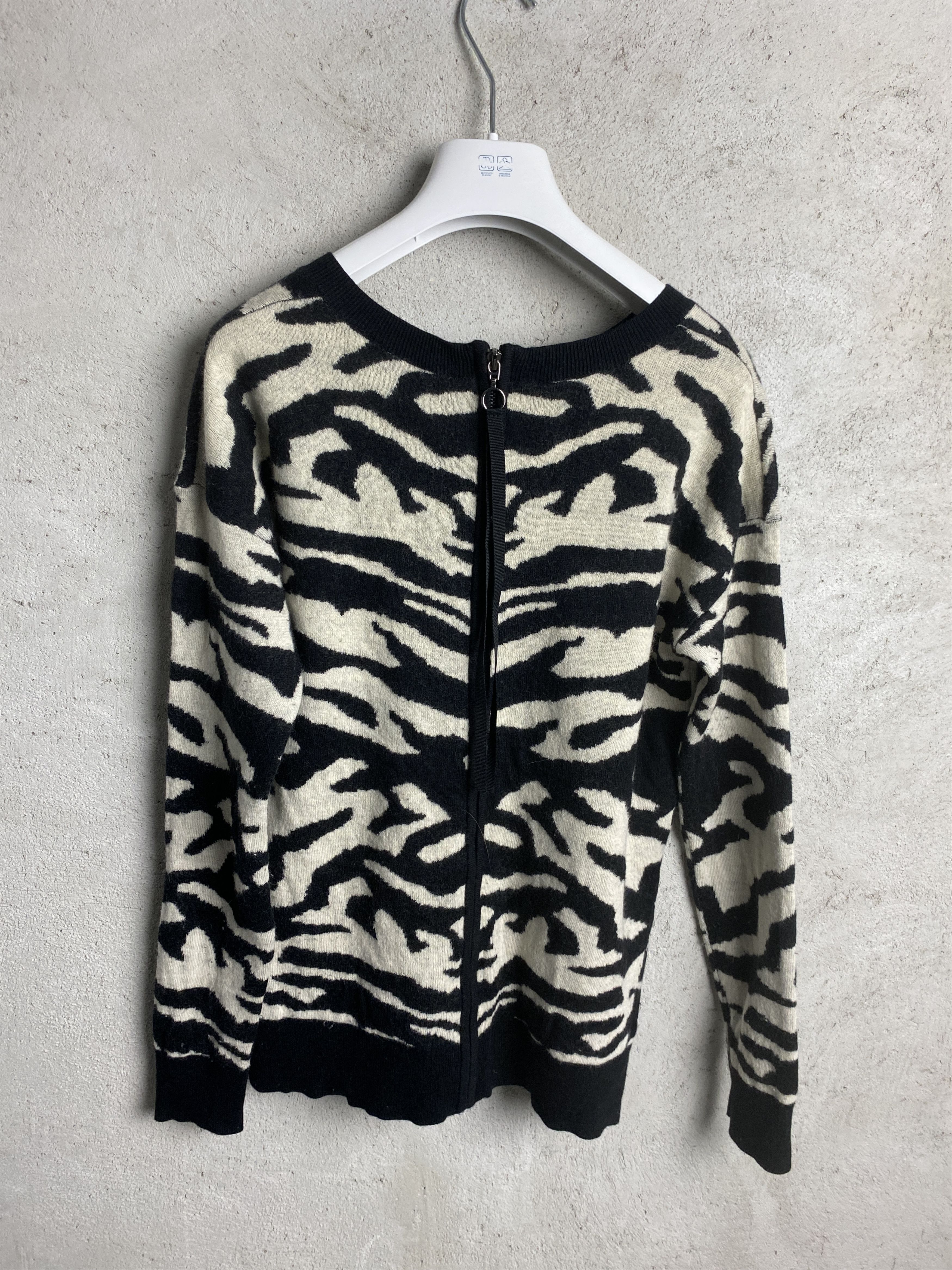 Sandro Sandro print wool blend sweater knitwear Size M / US 6-8 / IT 42-44 - 7 Thumbnail
