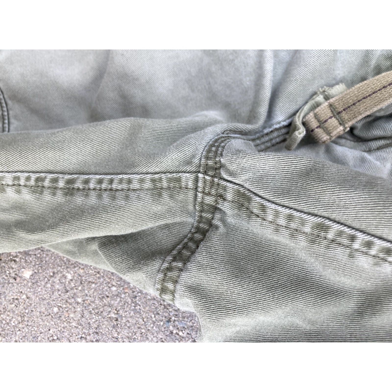 Abercrombie & Fitch VINTAGE Abercrombie & Fitch Cargo Shorts 33 Green Cotton Blend 90s Fatigue Pockets Zip Hike Casual Mens Size US 33 - 7 Thumbnail