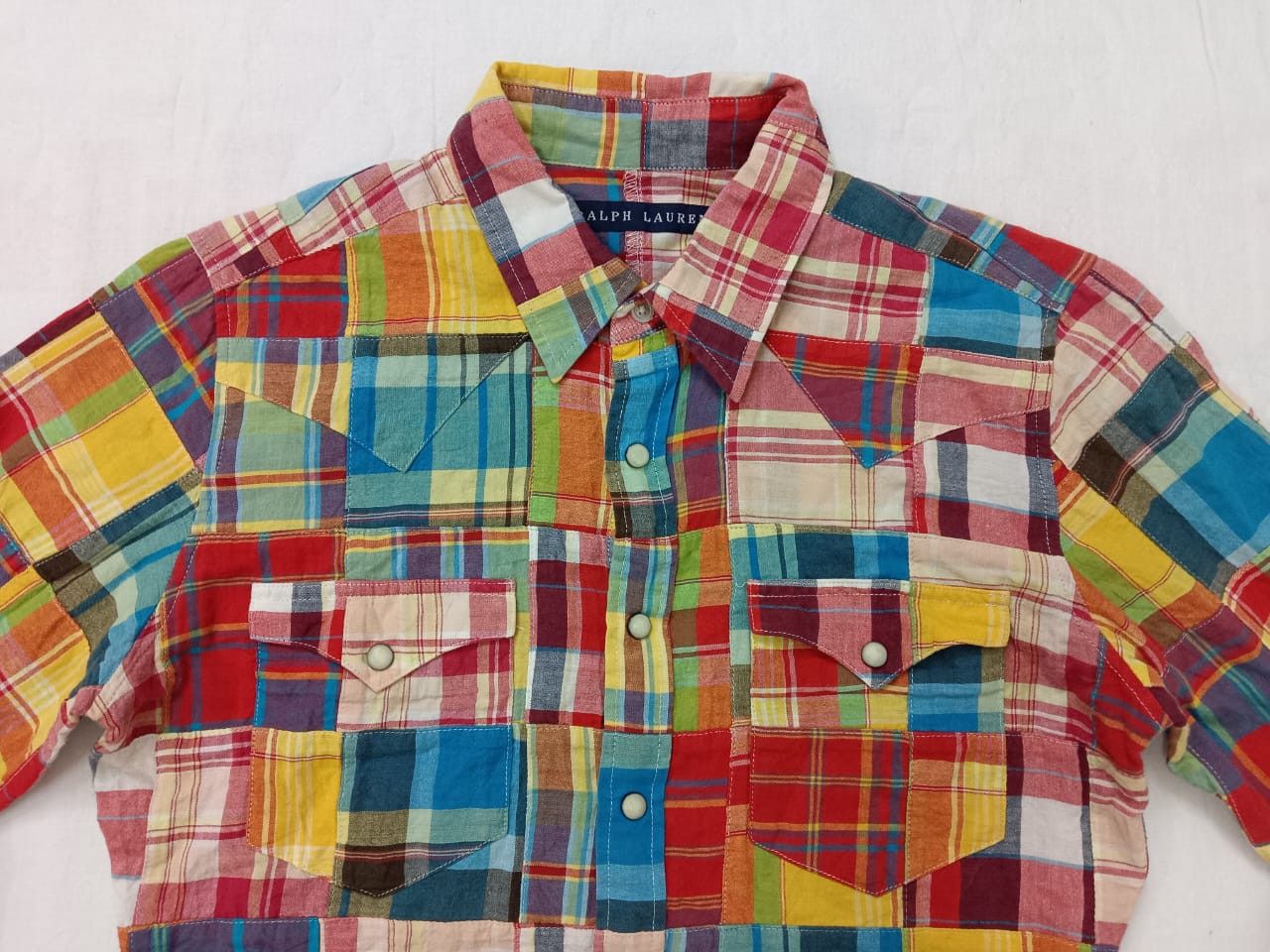Ralph Lauren Ralph Lauren Patchwork Longsleeve Shirt Size ONE SIZE - 3 Thumbnail