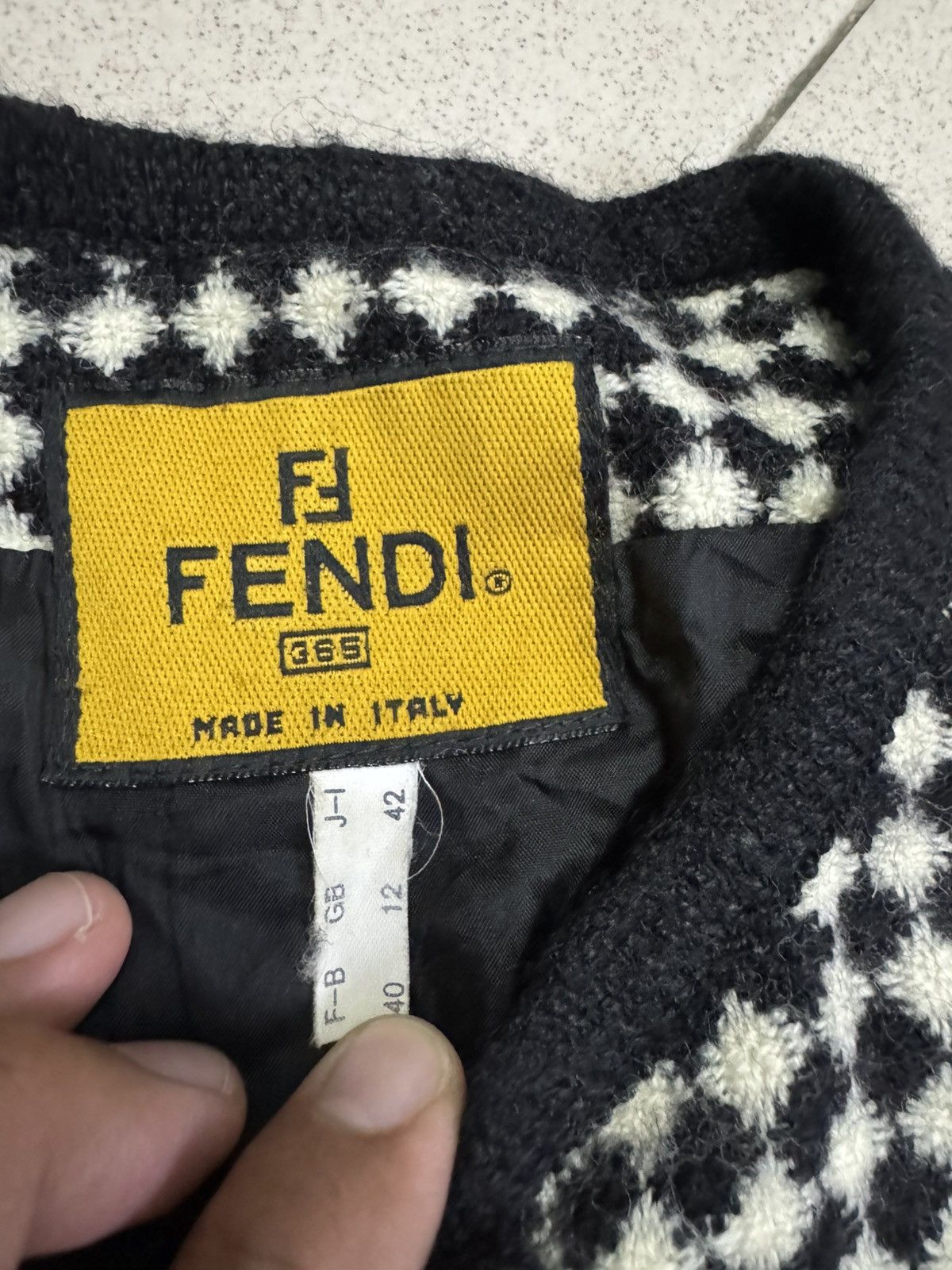 Fendi FENDI WOVEN TWEED JACKET COAT Size M / US 6-8 / IT 42-44 - 6 Thumbnail