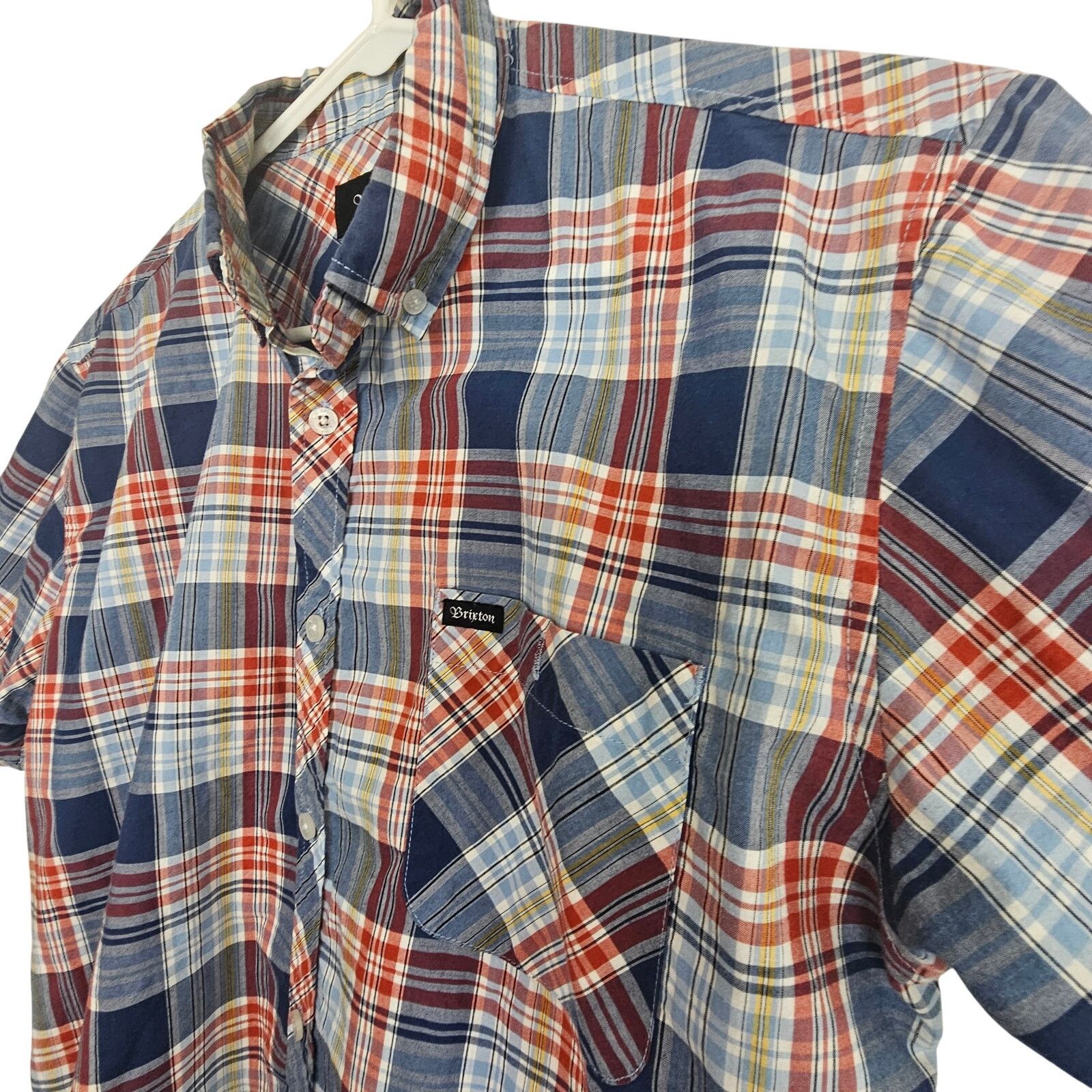 Brixton Brixton Mens Plaid Button Shirt M Plaid Preppy Grunge Skater Size US M / EU 48-50 / 2 - 5 Thumbnail