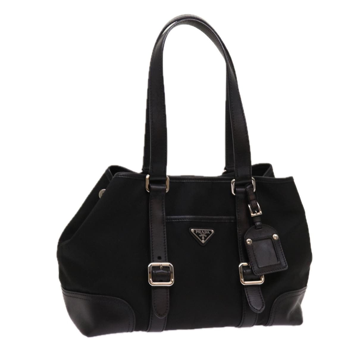 Prada Black Synthetic Tote Bag (Pre-Owned) Size ONE SIZE - 1 Thumbnail