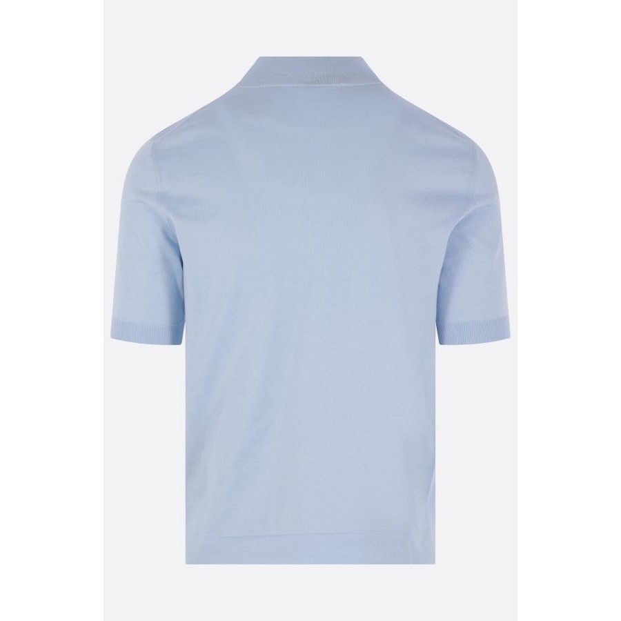 Prada PRADA Short Sleeve Light Blue Cotton Sweater New & Authentic Size US L / EU 52-54 / 3 - 2 Thumbnail