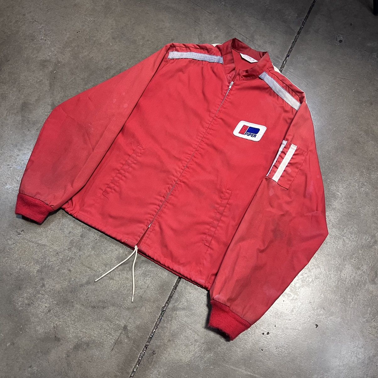 Vintage True Vintage 60s 70s Flight Jacket Zip Up Lightweight Boxy Size US L / EU 52-54 / 3 - 2 Thumbnail
