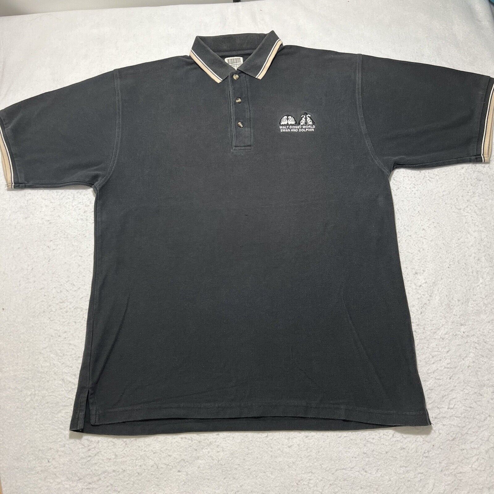 Disney Vintage Disney Swan & Dolphin Resort Cast Member Polo Shirt Size US L / EU 52-54 / 3 - 1 Thumbnail