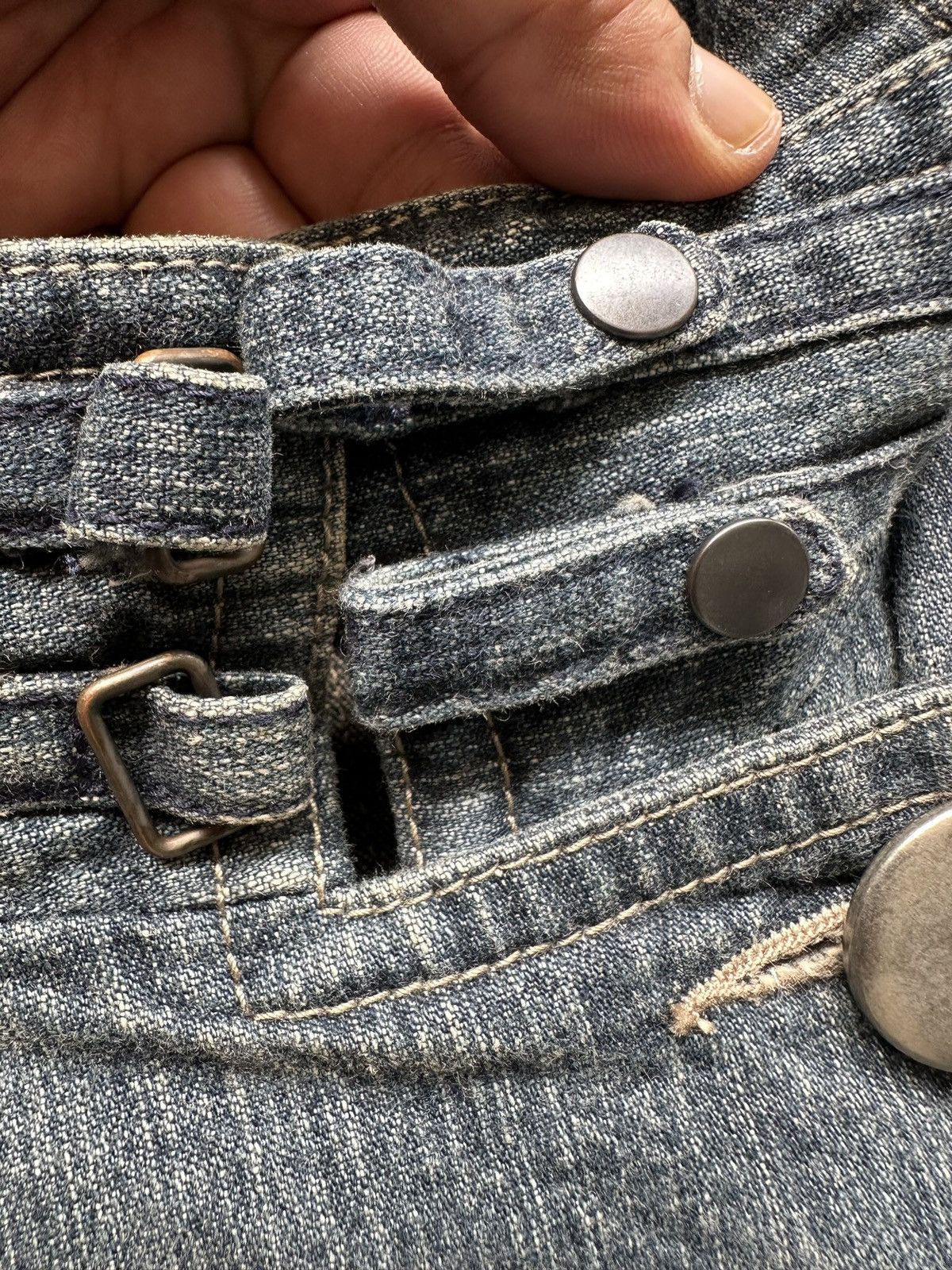 Comme Ca Ism 00's Eastboy double breasted hybrid denim jacket Size US M / EU 48-50 / 2 - 7 Thumbnail