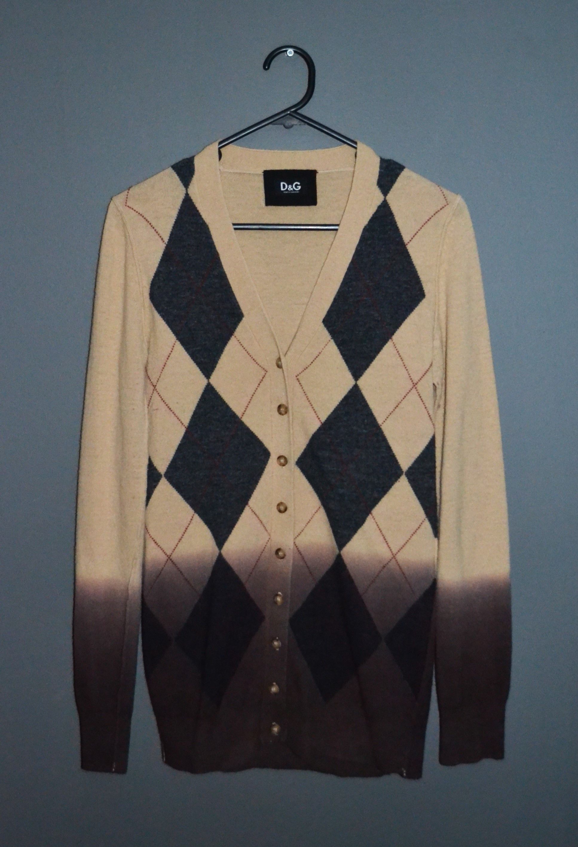 Dolce & Gabbana Dolce Gabbana Ombre Argile cardigan 42 IT S Rhombus Gradient Size M / US 6-8 / IT 42-44 - 2 Thumbnail