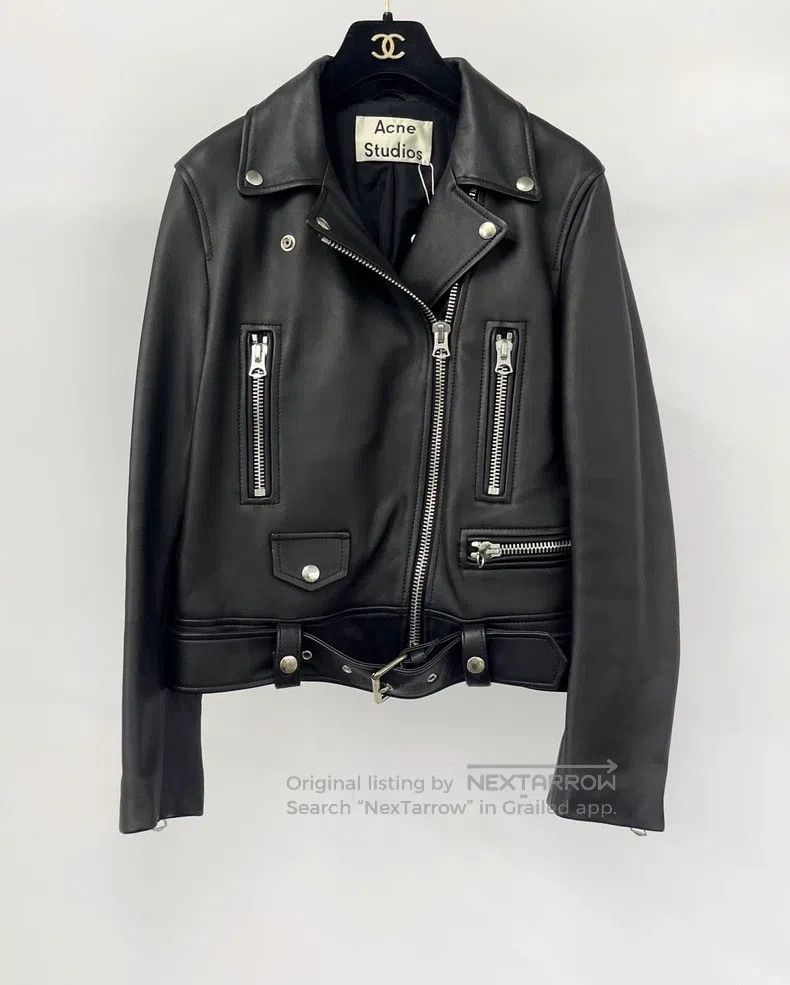 Acne Studios Acne Studios Classic Black Leather Jacket Size XS / US 0-2 / IT 36-38 - 1 Thumbnail
