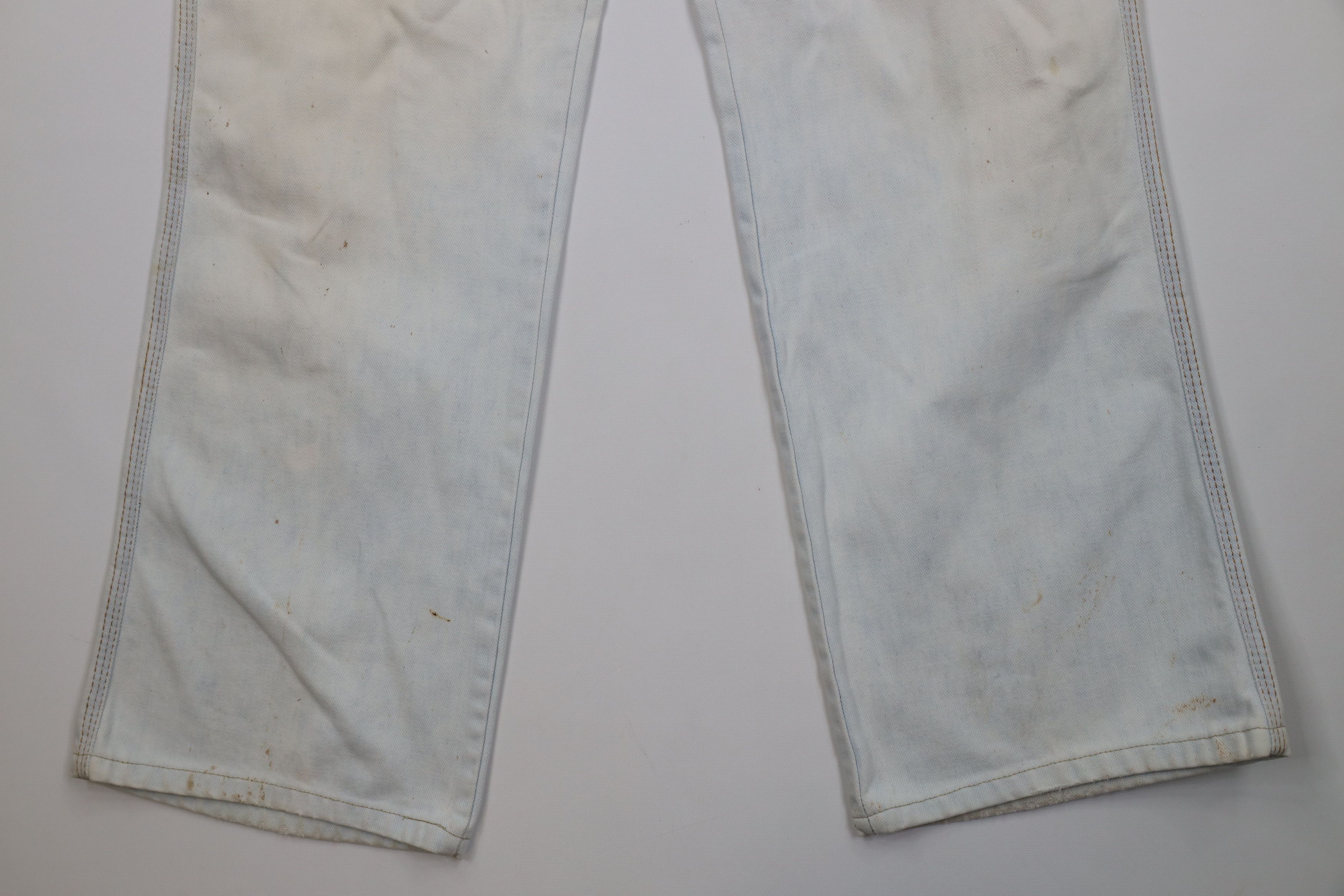 Vintage Vintage 70s Streetwear Flared Wide Leg Denim Jeans Blue Size US 36 / EU 52 - 4 Thumbnail