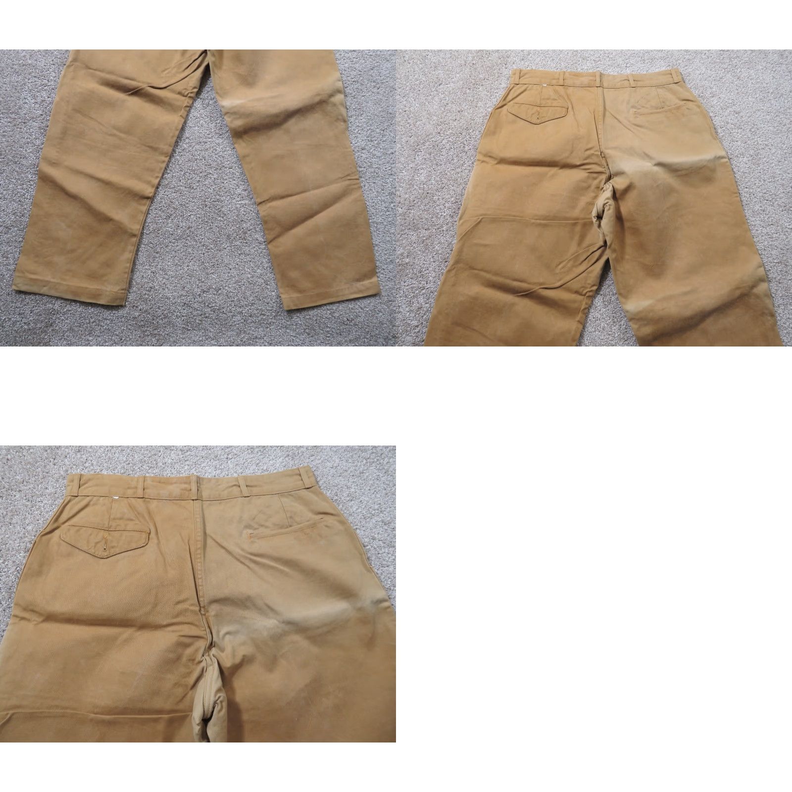 Sears VTG Sears Roebuck Sportswear Duck Canvas Hunting Pant 34x29 Talon Zipper Beige Regular Men Pants Size US 34 / EU 50 - 9 Thumbnail
