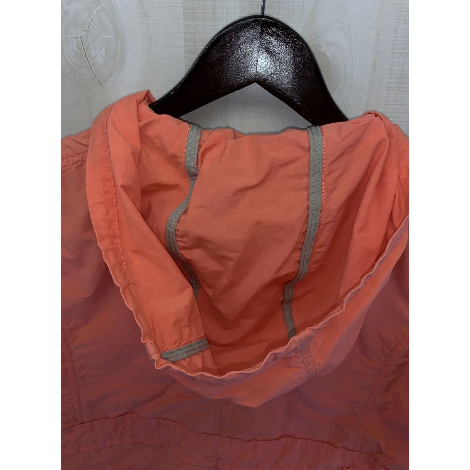 Cotton On VINTAGE? No. Caribbean Joe Vest Womens Orange Hooded Cotton/Nylon XL-6577 Size XL / US 12-14 / IT 48-50 - 5 Thumbnail