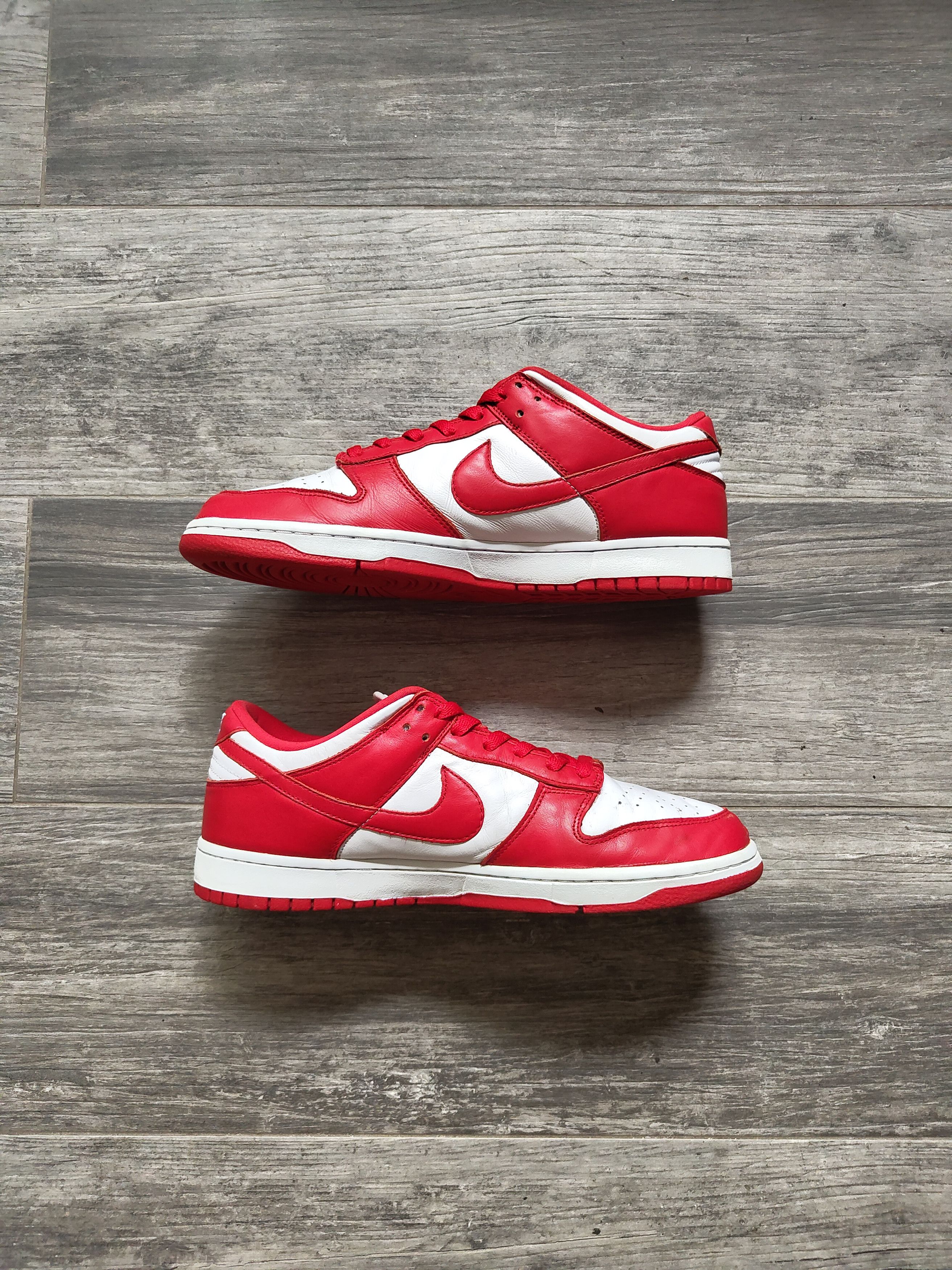 Nike Nike Dunk Low Red White SP St. John's Size US 12 / EU 45 - 3 Thumbnail