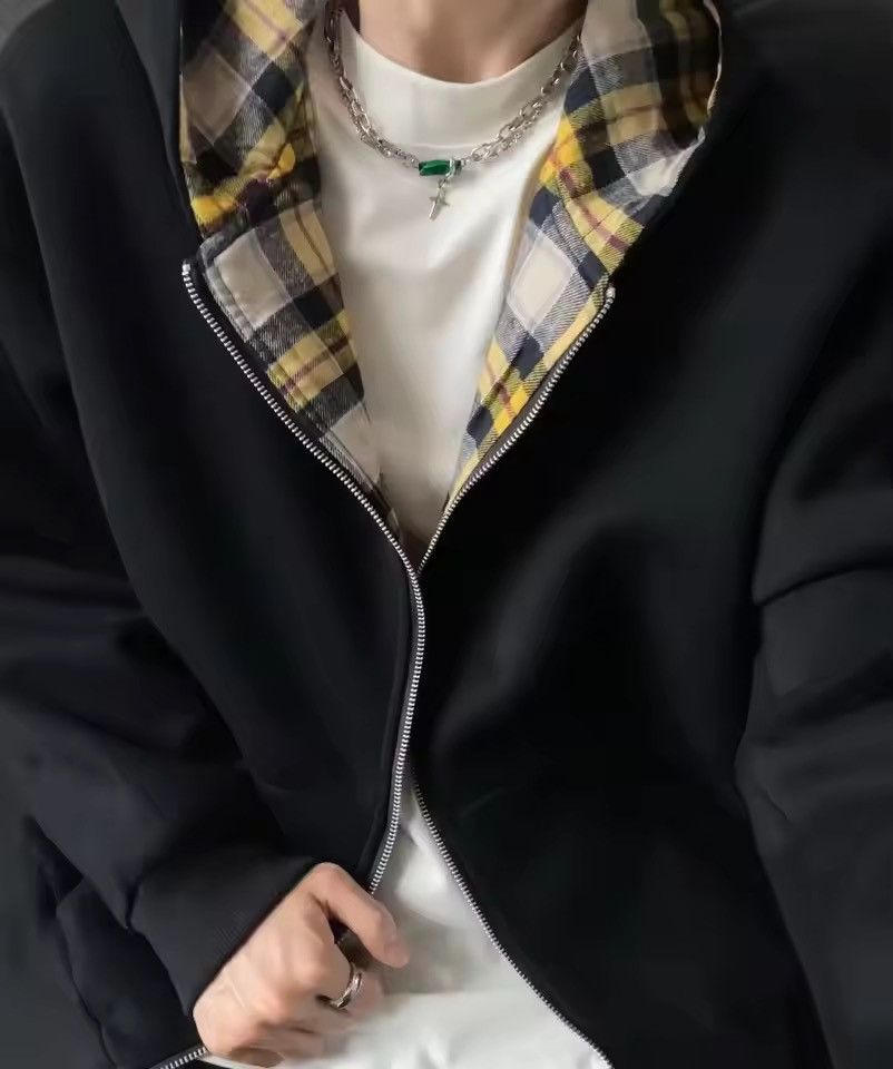 Other Reversible Plaid Luxury Hoodie Sweatshirt Size US M / EU 48-50 / 2 - 2 Thumbnail