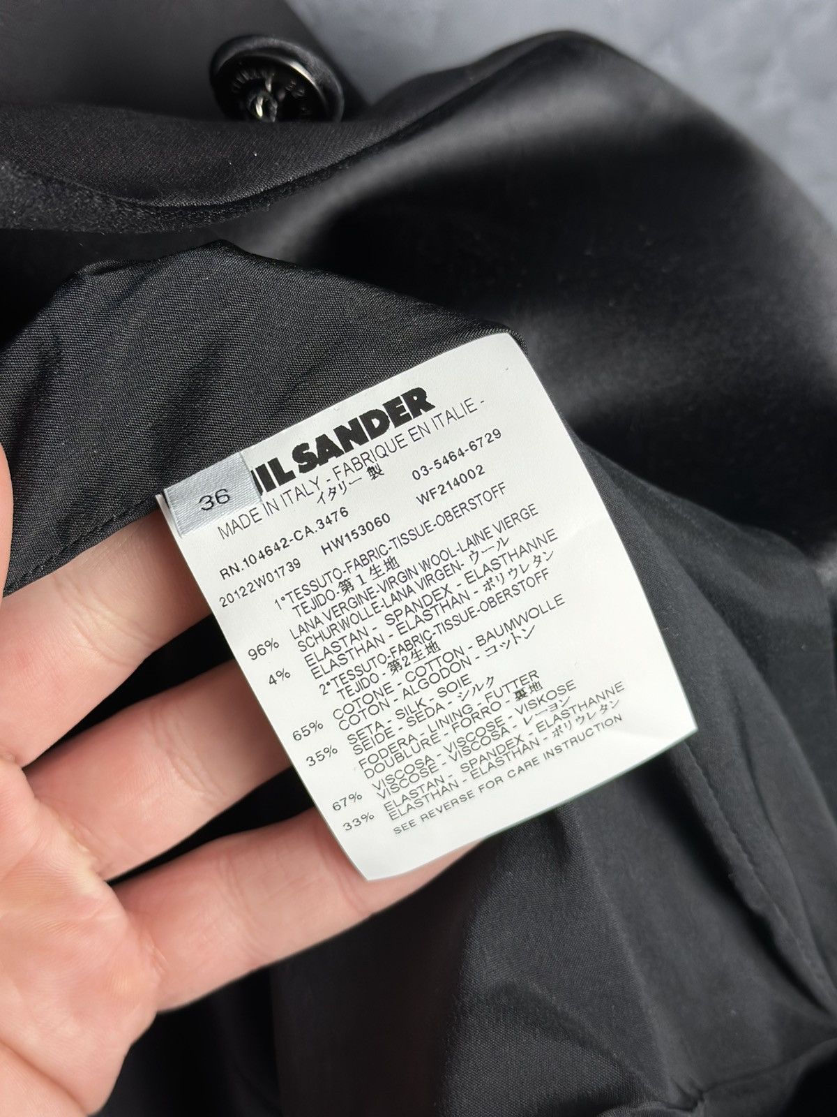 Jil Sander Jil Sander Virgin Wool Suit Black Women's Size 36 Size XS / US 0-2 / IT 36-38 - 9 Thumbnail
