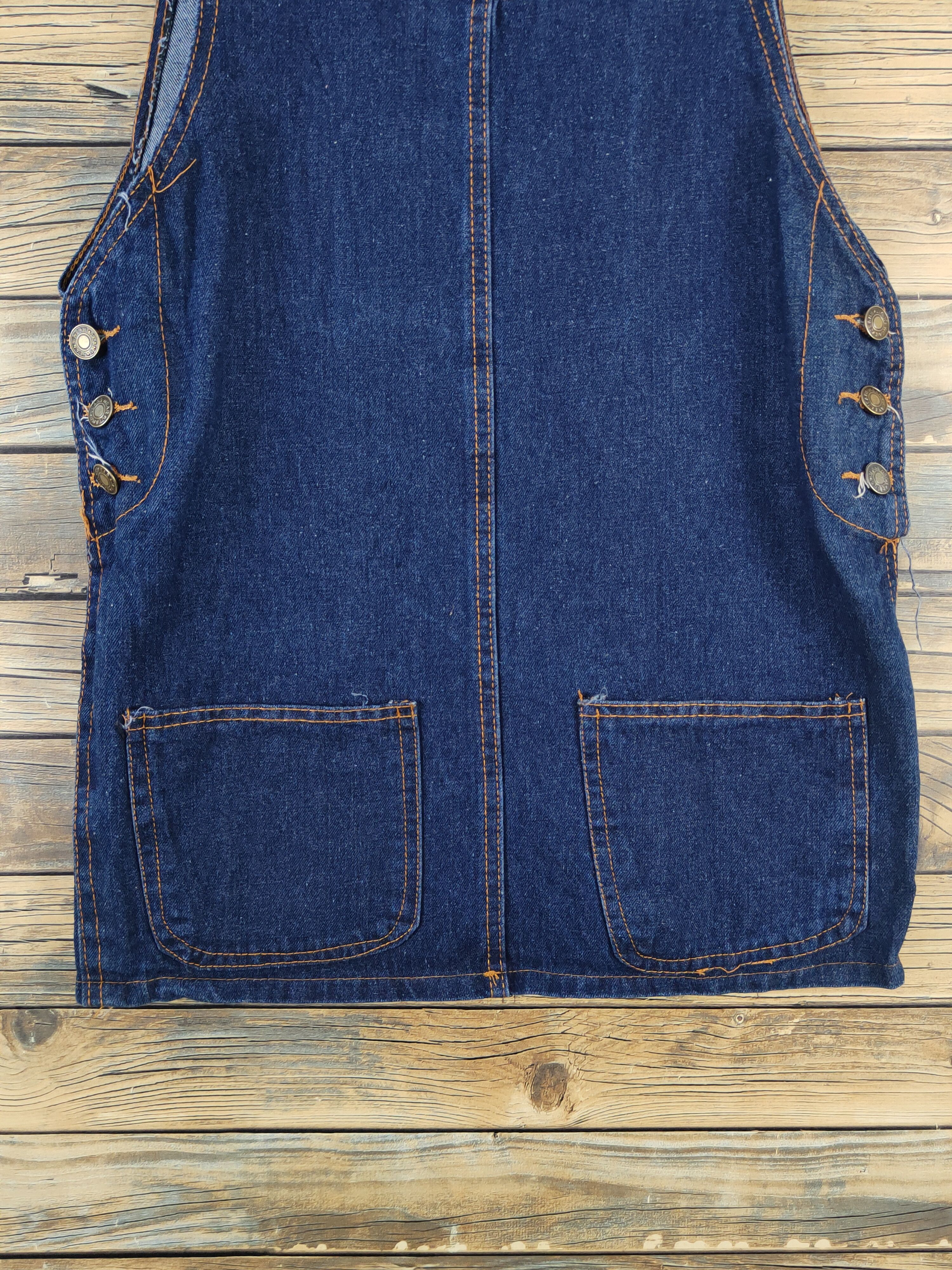 Other Japanese Brand Dark Blue Denim Skirt Jumpsuits Size 34" / US 12 / IT 48 - 5 Thumbnail