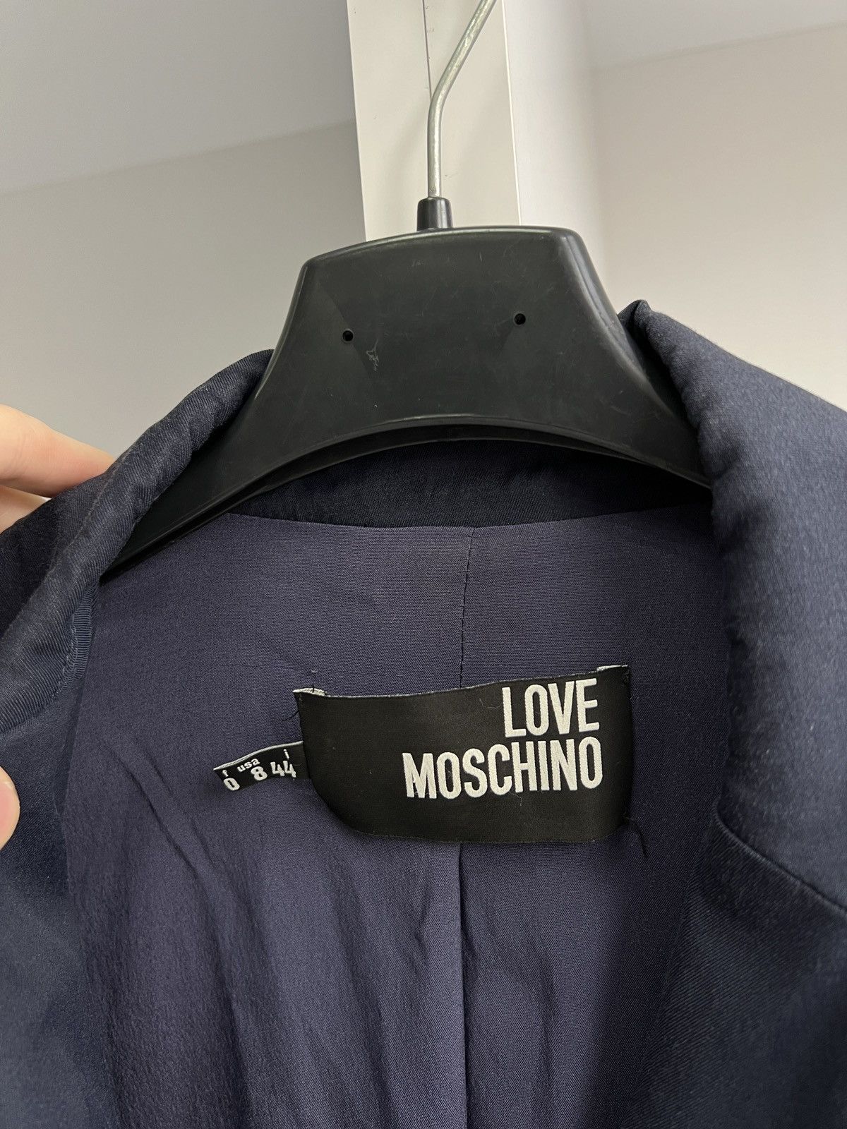 Designer × Moschino × Vintage Vintage Love Moschino Navy Women’s Blazer Size M / US 6-8 / IT 42-44 - 7 Thumbnail