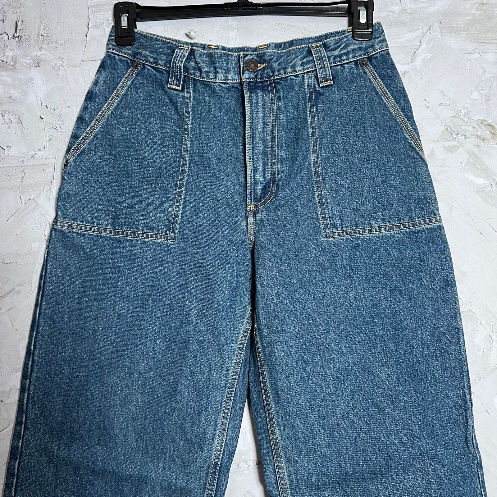 6397 6397 NP300 Patch Pocket Straight Jean Stone Blue Italy Sz 28 Size 28" / US 6 / IT 42 - 5 Thumbnail