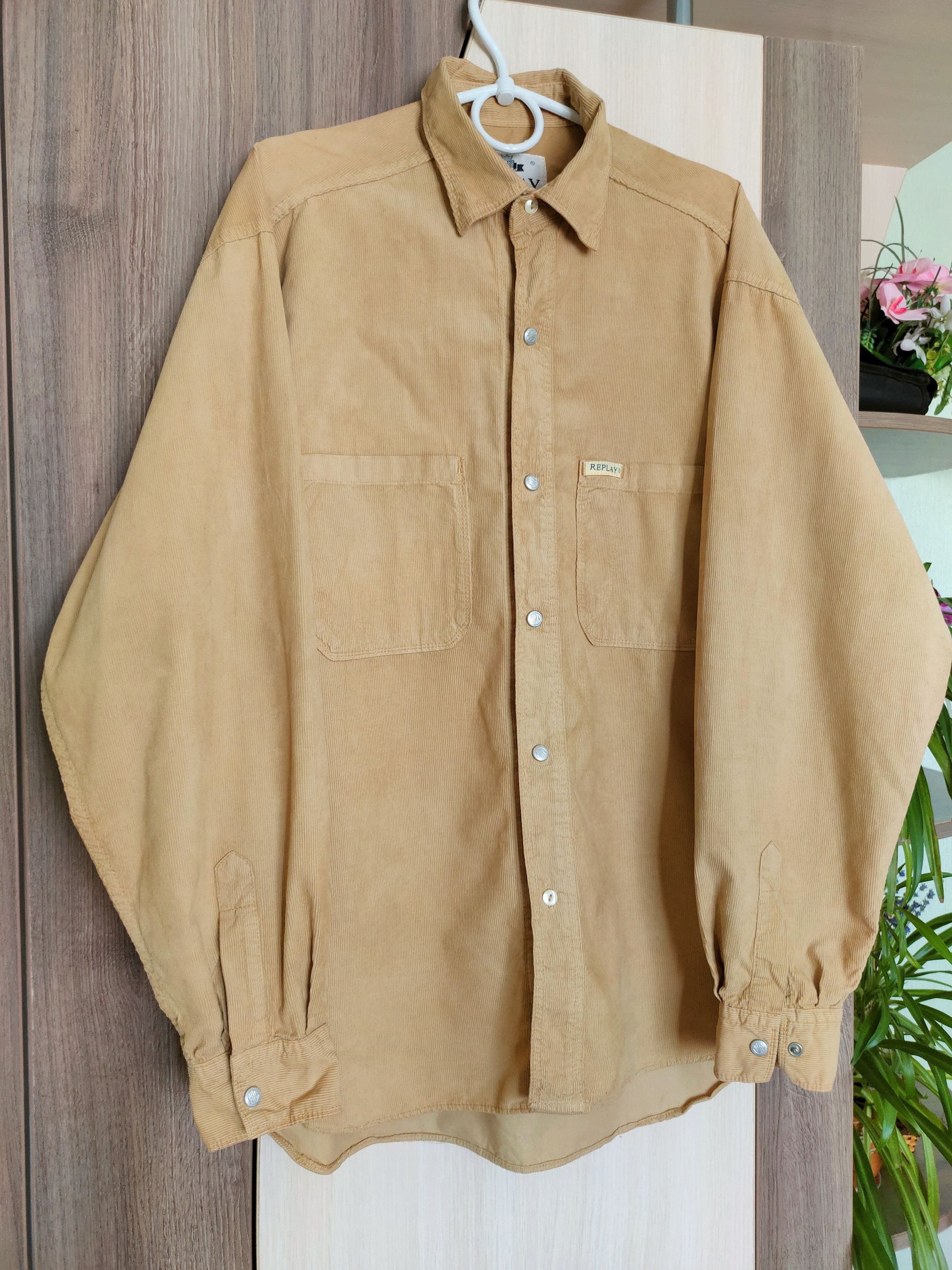 Replay 🔥Vintage Rare Replay Corduroy Shirt Replay Italy L-XL Size US L / EU 52-54 / 3 - 4 Thumbnail