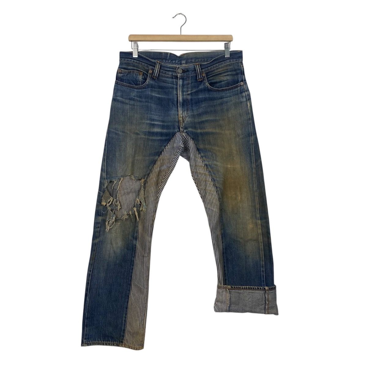 KOJIMA GENES Kojima Genes half hickori distress denim Size US 34 / EU 50 - 12 Thumbnail