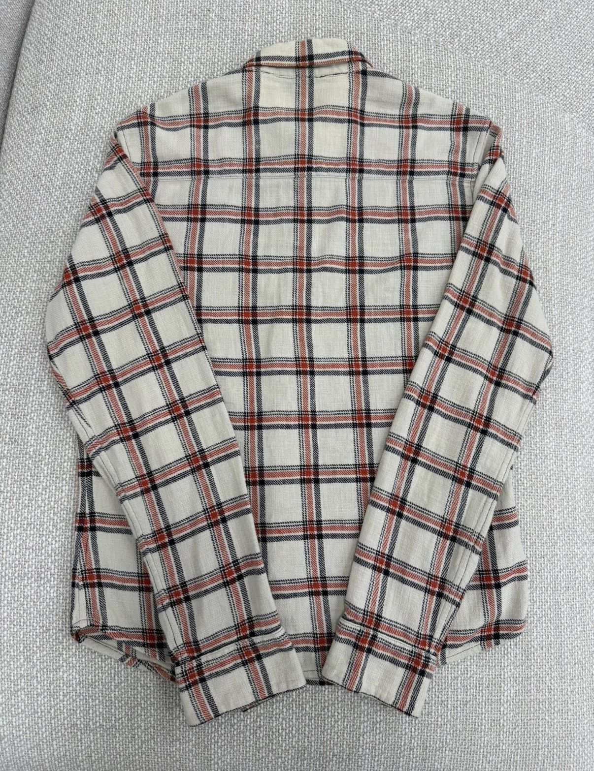 Chrome Hearts Chrome Hearts Beige & Red Plaid Shirt Jacket Size US M / EU 48-50 / 2 - 4 Thumbnail
