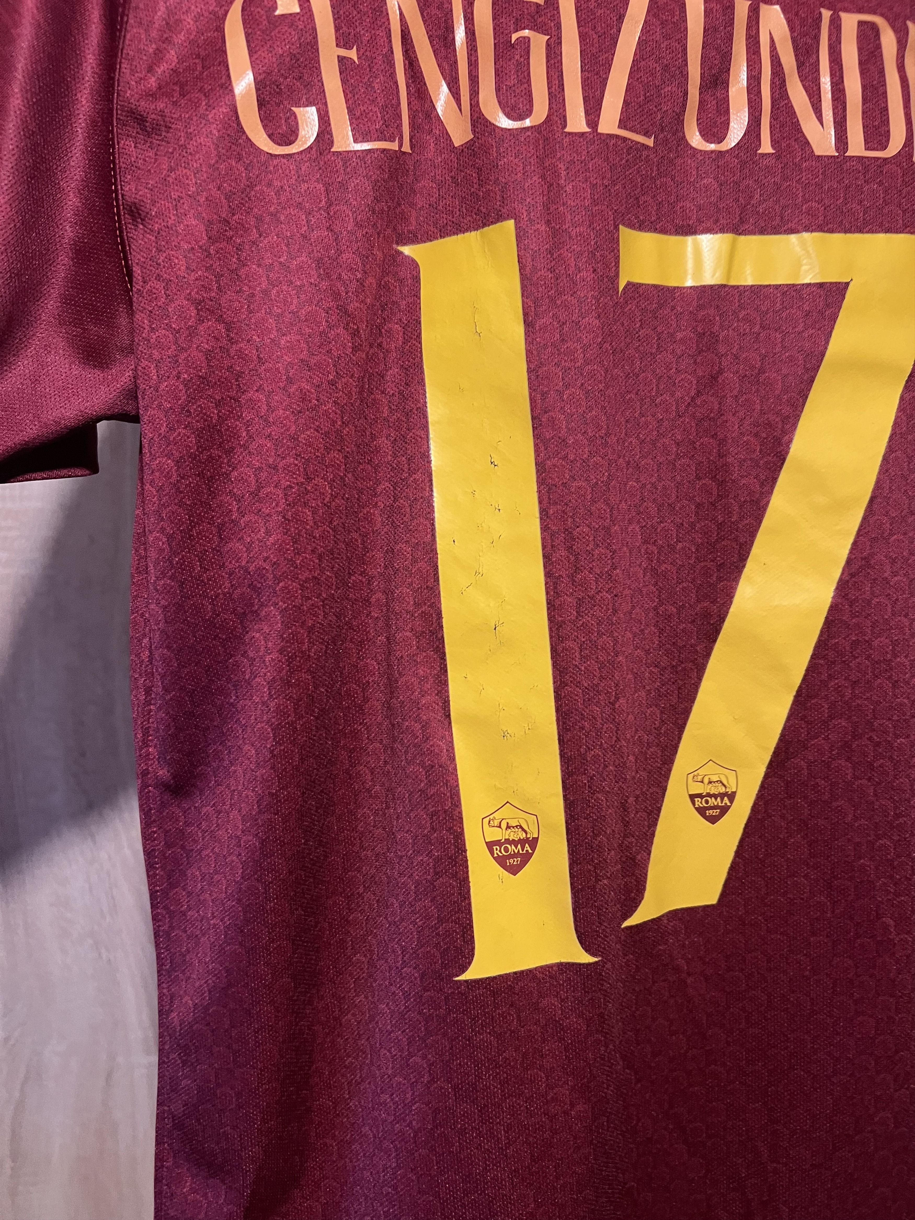 Nike × Vintage Vintage Nike Roma Soccer Jersey Football Tee Size US S / EU 44-46 / 1 - 6 Thumbnail