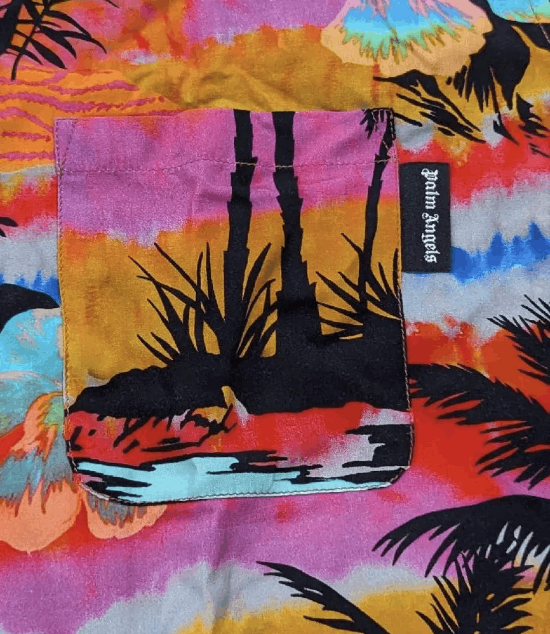 Palm Angels PALM ANGELS Psychedelic Palms Camp Shirt 46 US Small Size US S / EU 44-46 / 1 - 2 Thumbnail